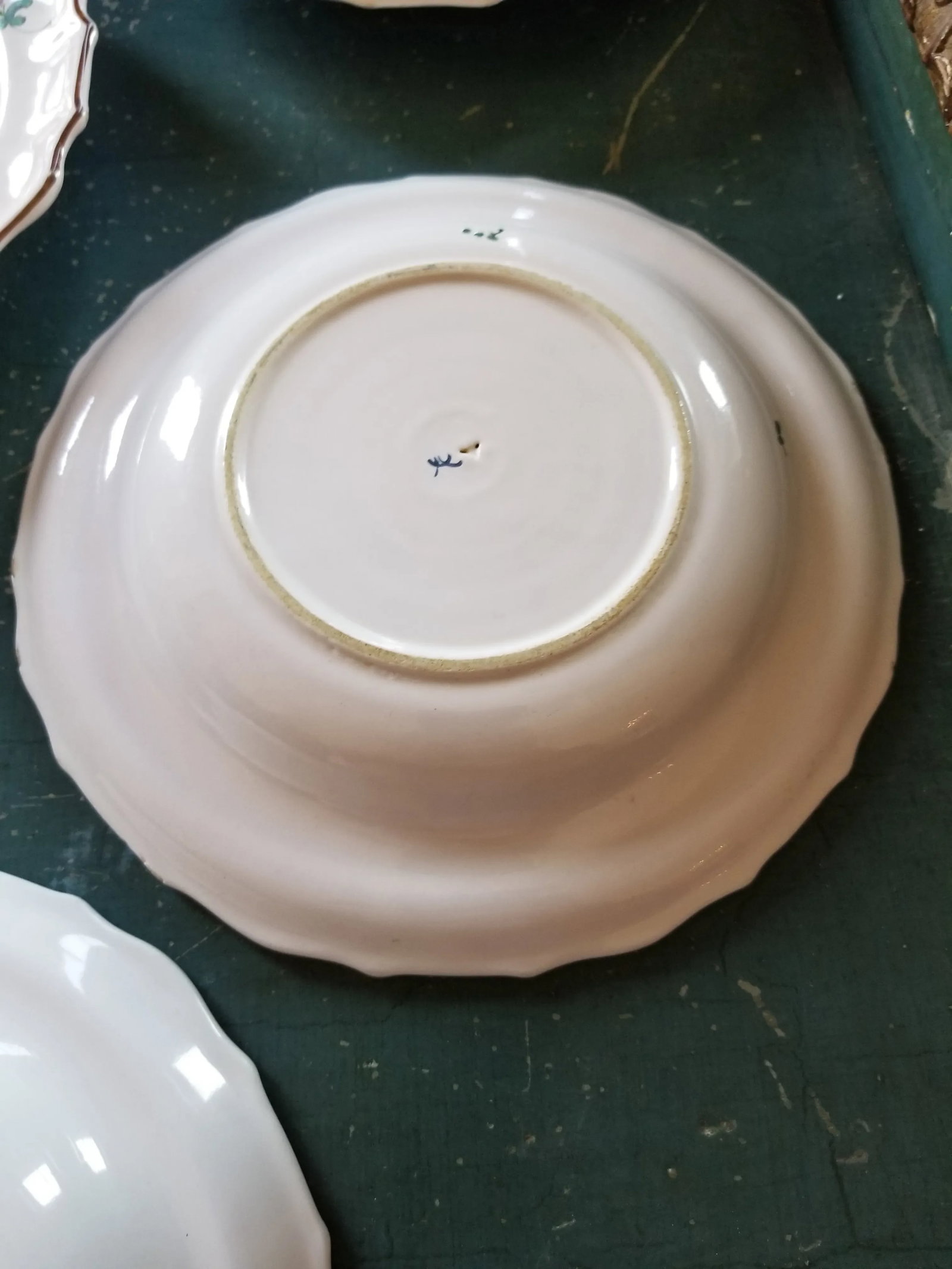 French Faience Luneville Plates Set of Eight - 5