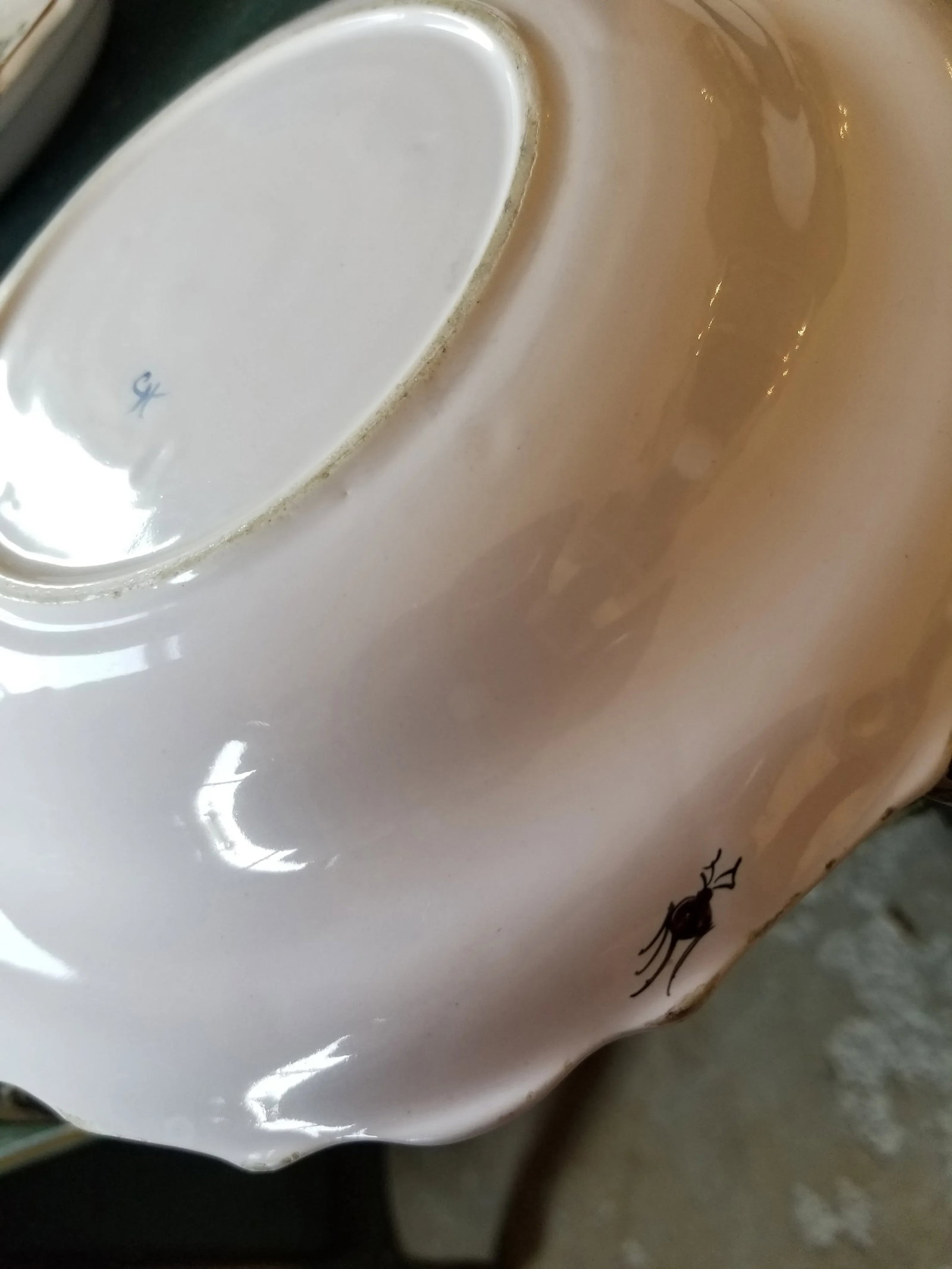 French Faience Luneville Plates Set of Eight - 6