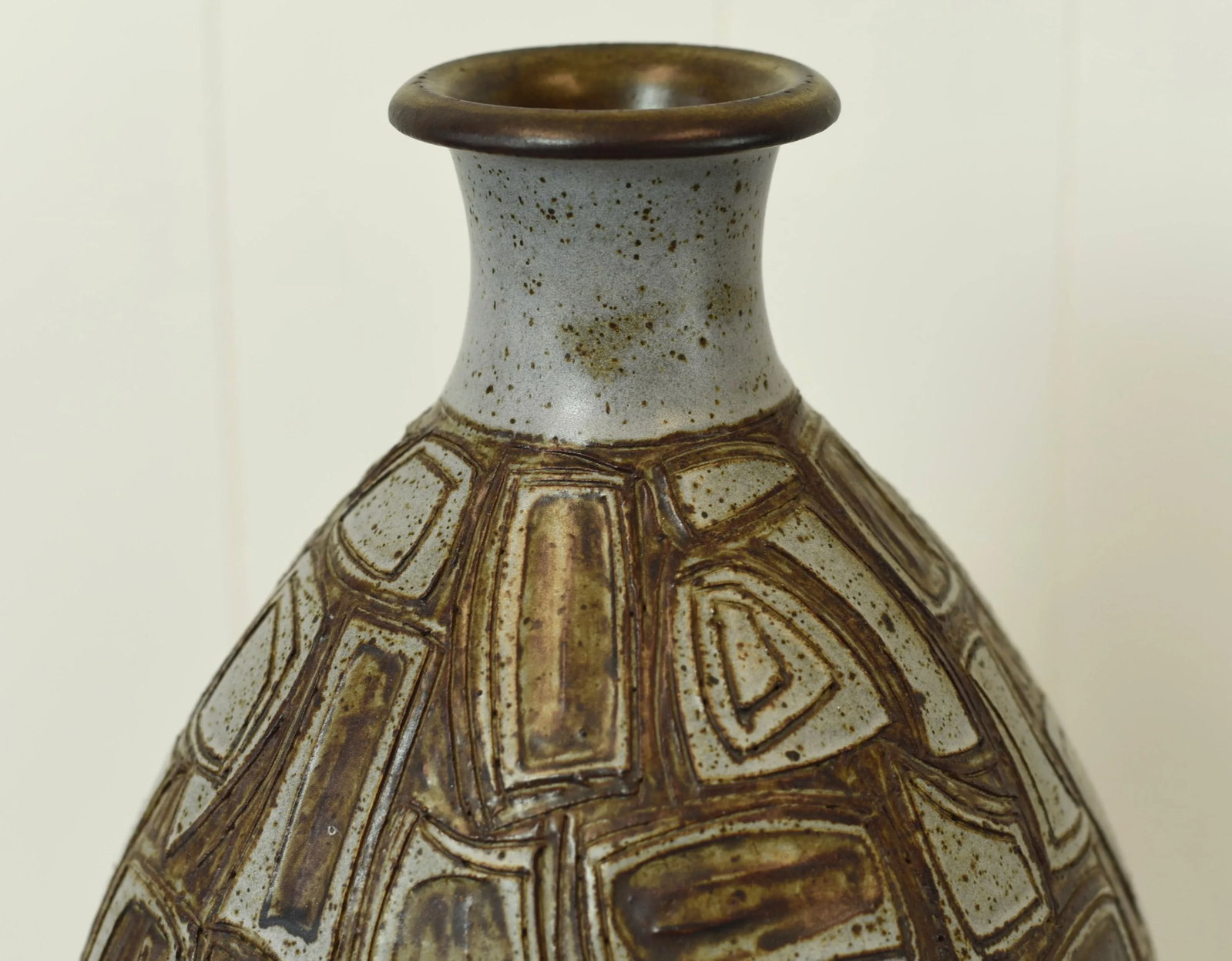 Large Joel Edwards California Signed Mid Century Studio Pottery Vase - 7