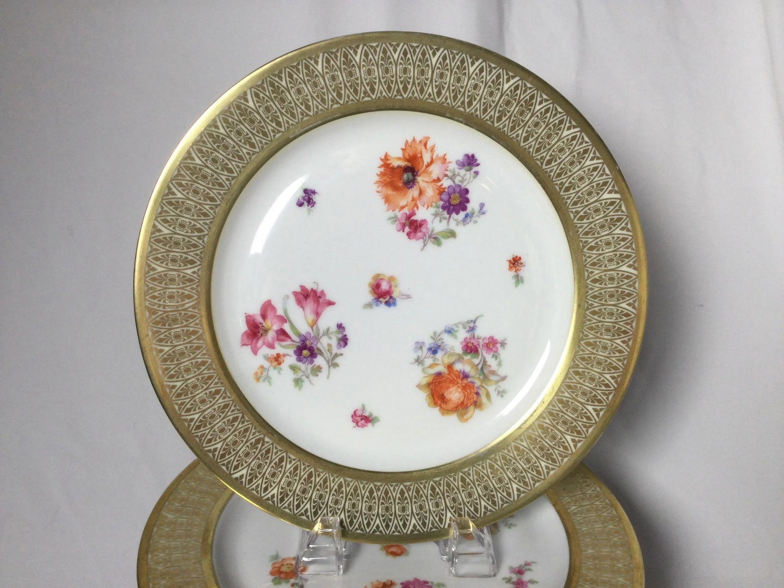 Vintage Tirschenreuth Porcelain Service Plates- Set of 12 - 2