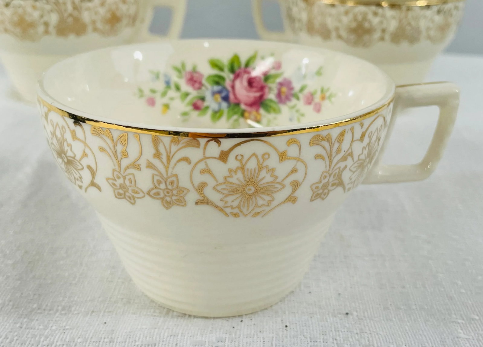 Triumph Limoges Usa. â€œRosalieâ€ Stamped With 22k Gold Trim, Set - 6