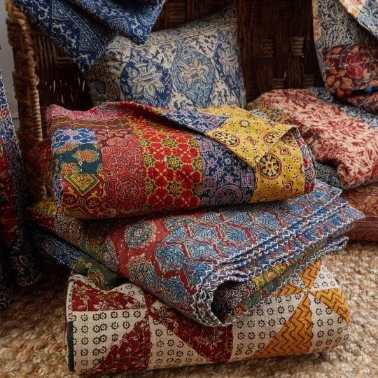 Chindi 2 Patchwork Quilt, Queen - Multi-Color - 2