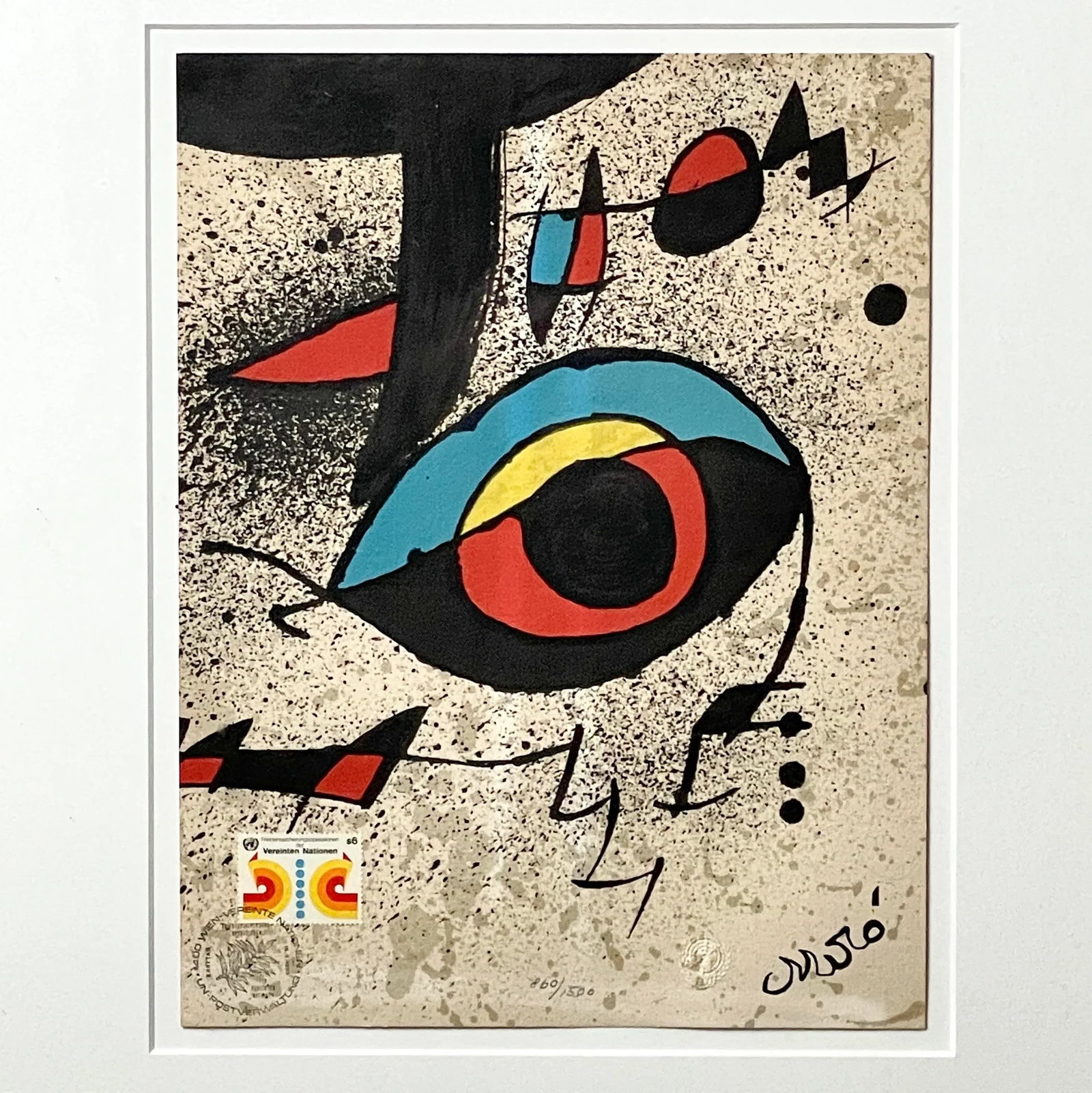 Joan MirÃ³ - â€œUntitled Unâ€ Limited Edition Lithgraph - 3