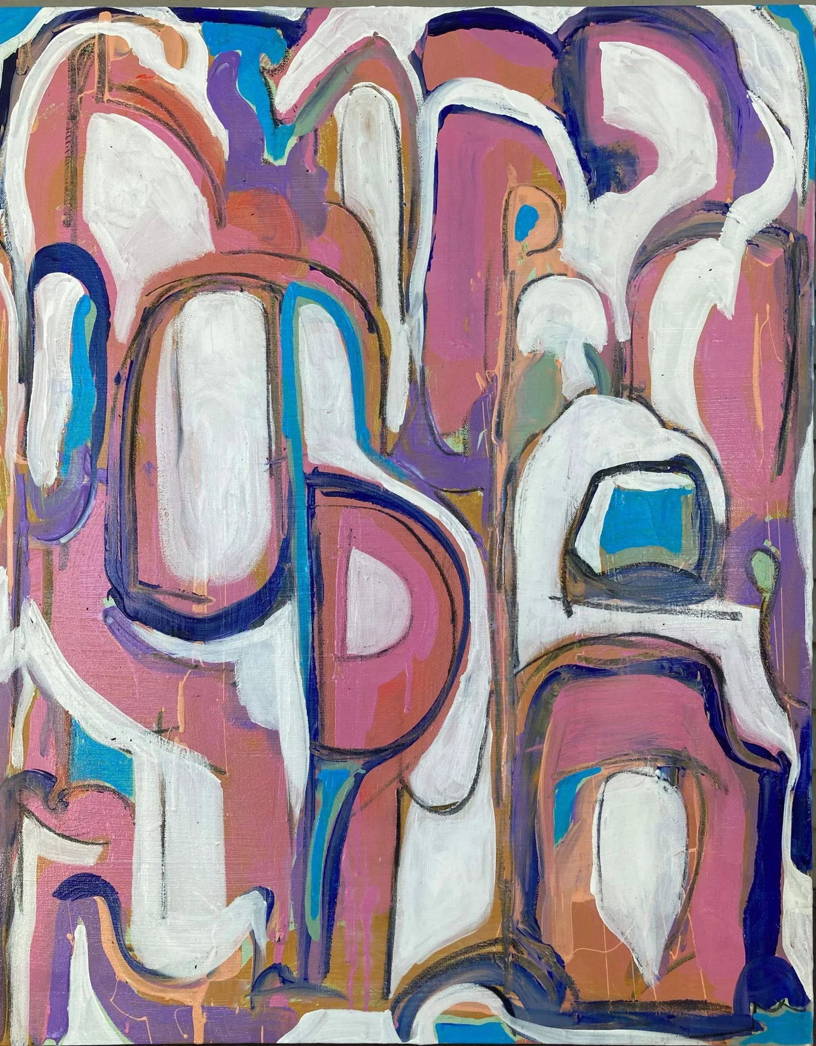 Lost Languages #2 Contemporary Abstract Mixed-Media Painting by G. Campbell Lyman - 7