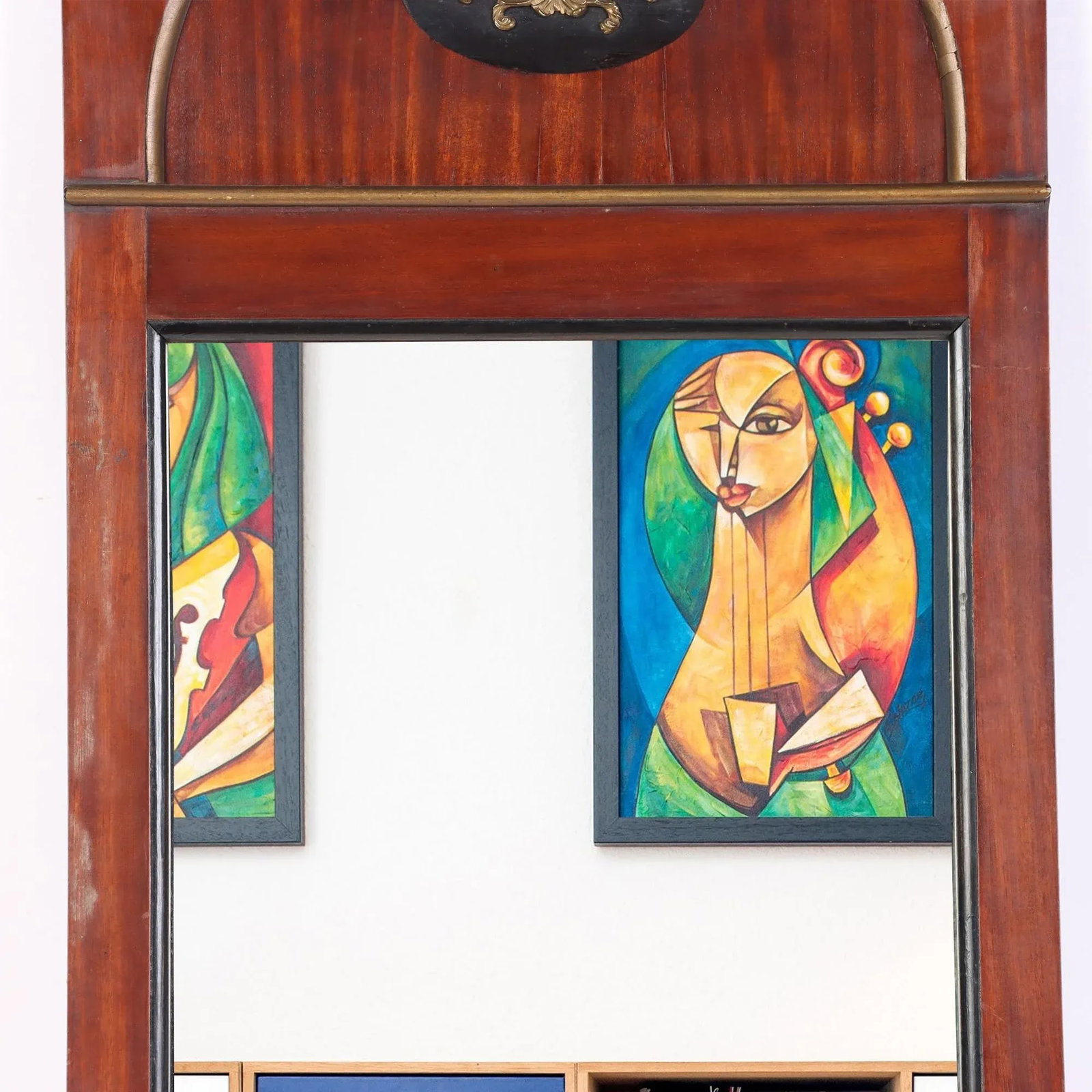 Early 19th Century Continental Regency Style Mahogany Pier Mirror - 3