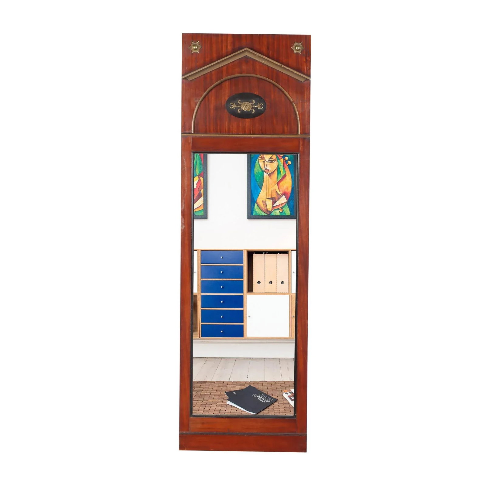 Early 19th Century Continental Regency Style Mahogany Pier Mirror - 7