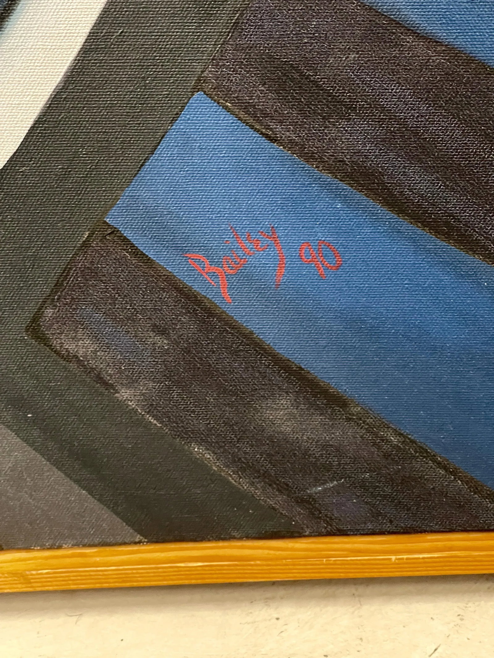 Don Bailey â€œWaiting for a Crow Bulletâ€ Painting 1990 - 2