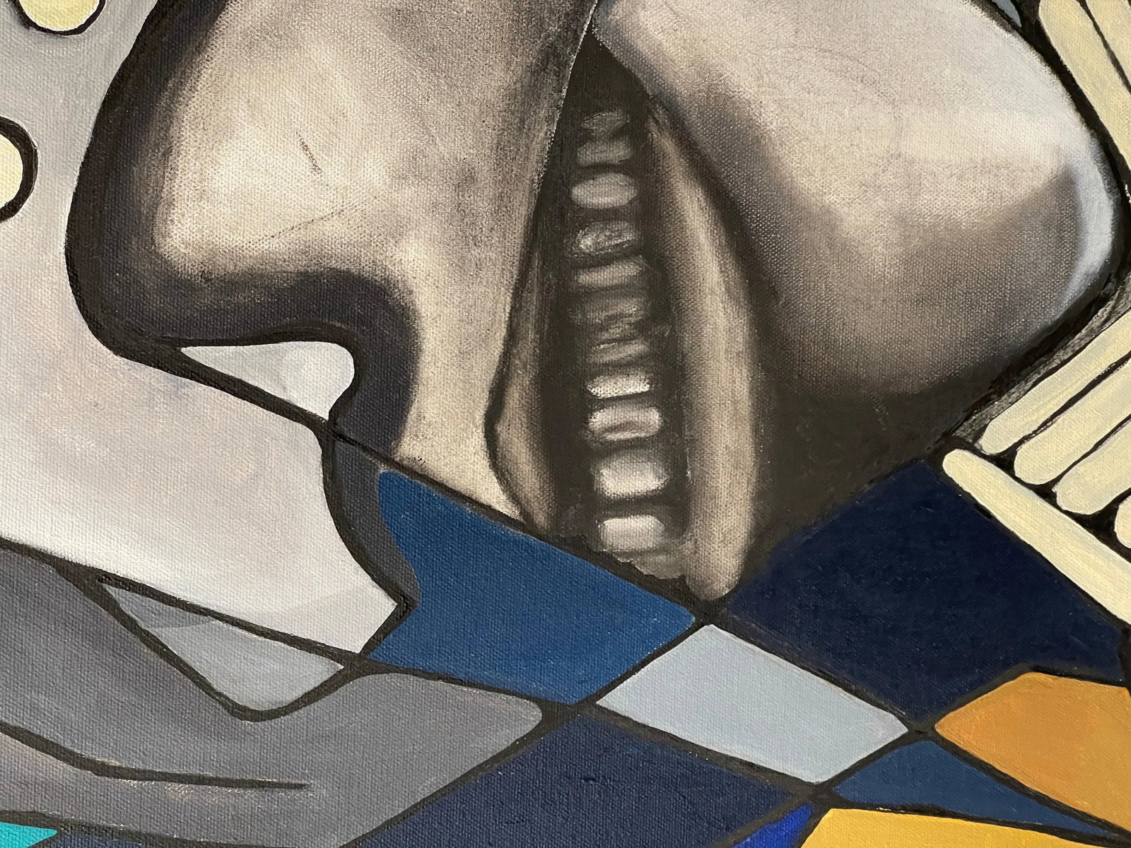 Don Bailey â€œWaiting for a Crow Bulletâ€ Painting 1990 - 3
