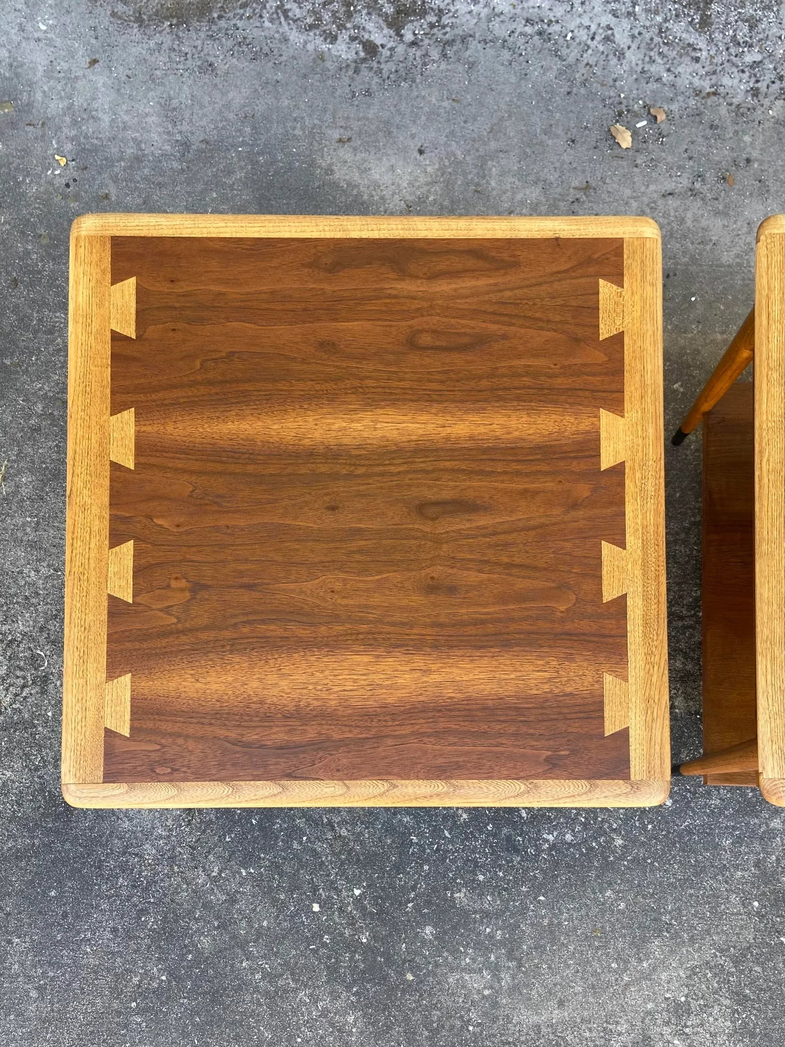 Mid 20th Century Lane Acclaim Square Side Tables - a Pair - 7