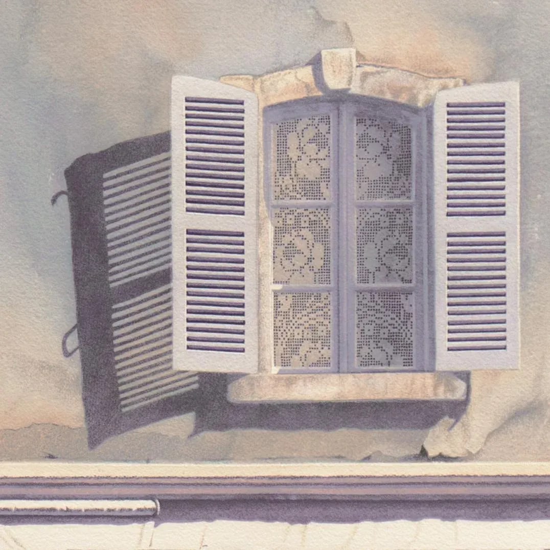 Bijouterie, Tulle, France' by Evelyne Brigeois, 1988, French Village, Boise, National Watercolor So - 7