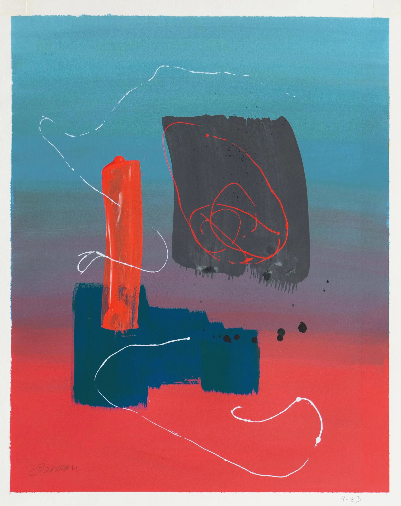 Surrealist Abstract' by Robert Inman, 1983, Chouinard Institute, Los Angeles County Museum of Art, - 2