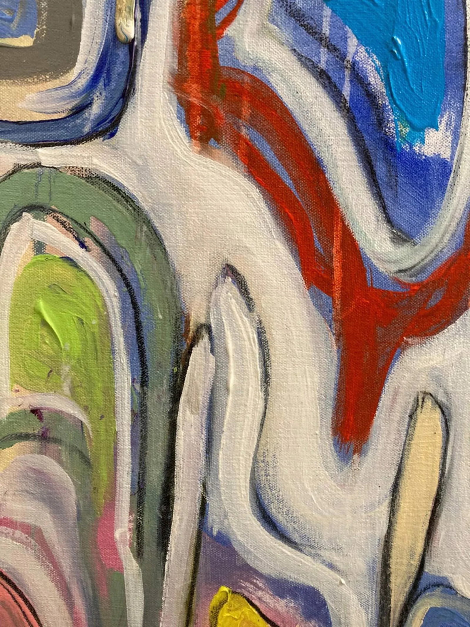 Lost Languages #5 Contemporary Abstract Mixed-Media Painting by Guy Lyman - 3