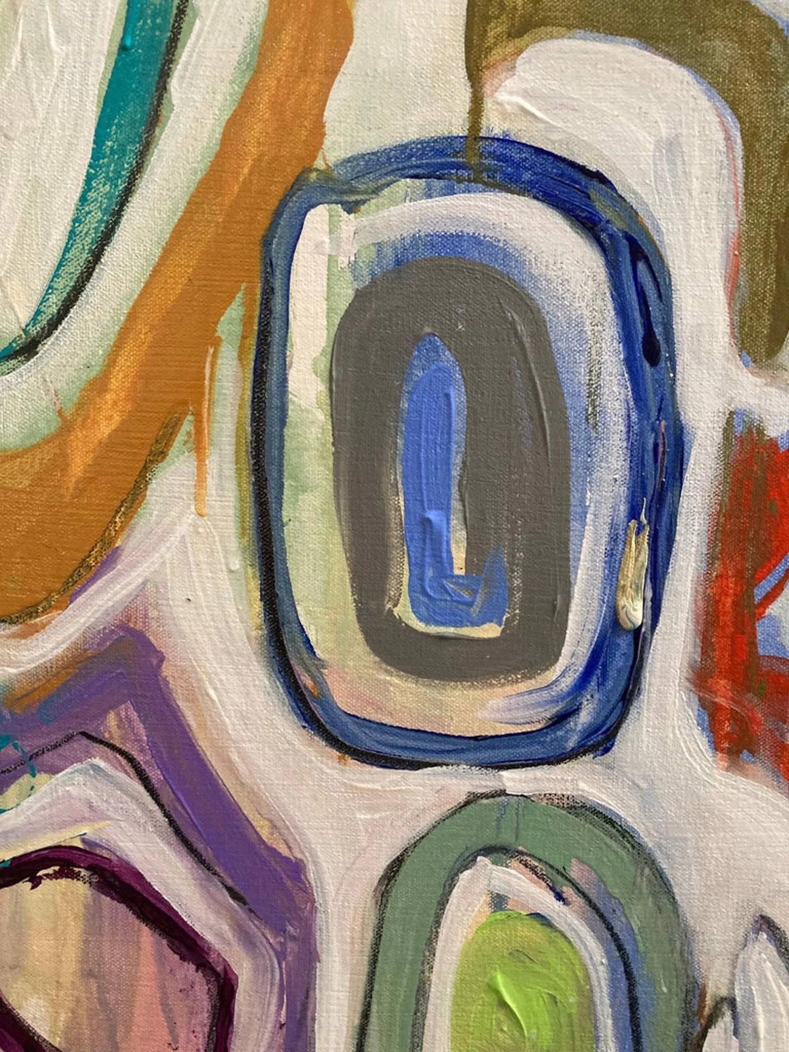 Lost Languages #5 Contemporary Abstract Mixed-Media Painting by Guy Lyman - 4