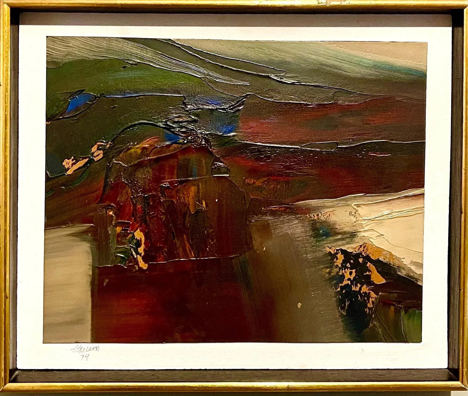 Don Clausen, 1974 California Bay Area Abstract Expressionist Bold Oil Painting Don Clausen, 1974 - 3