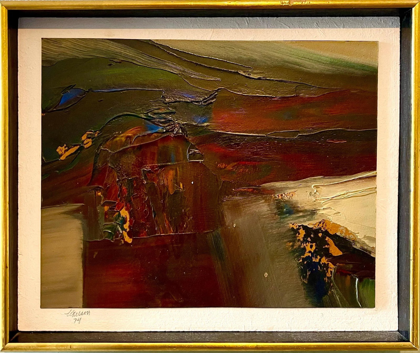 Don Clausen, 1974 California Bay Area Abstract Expressionist Bold Oil Painting Don Clausen, 1974 - 7
