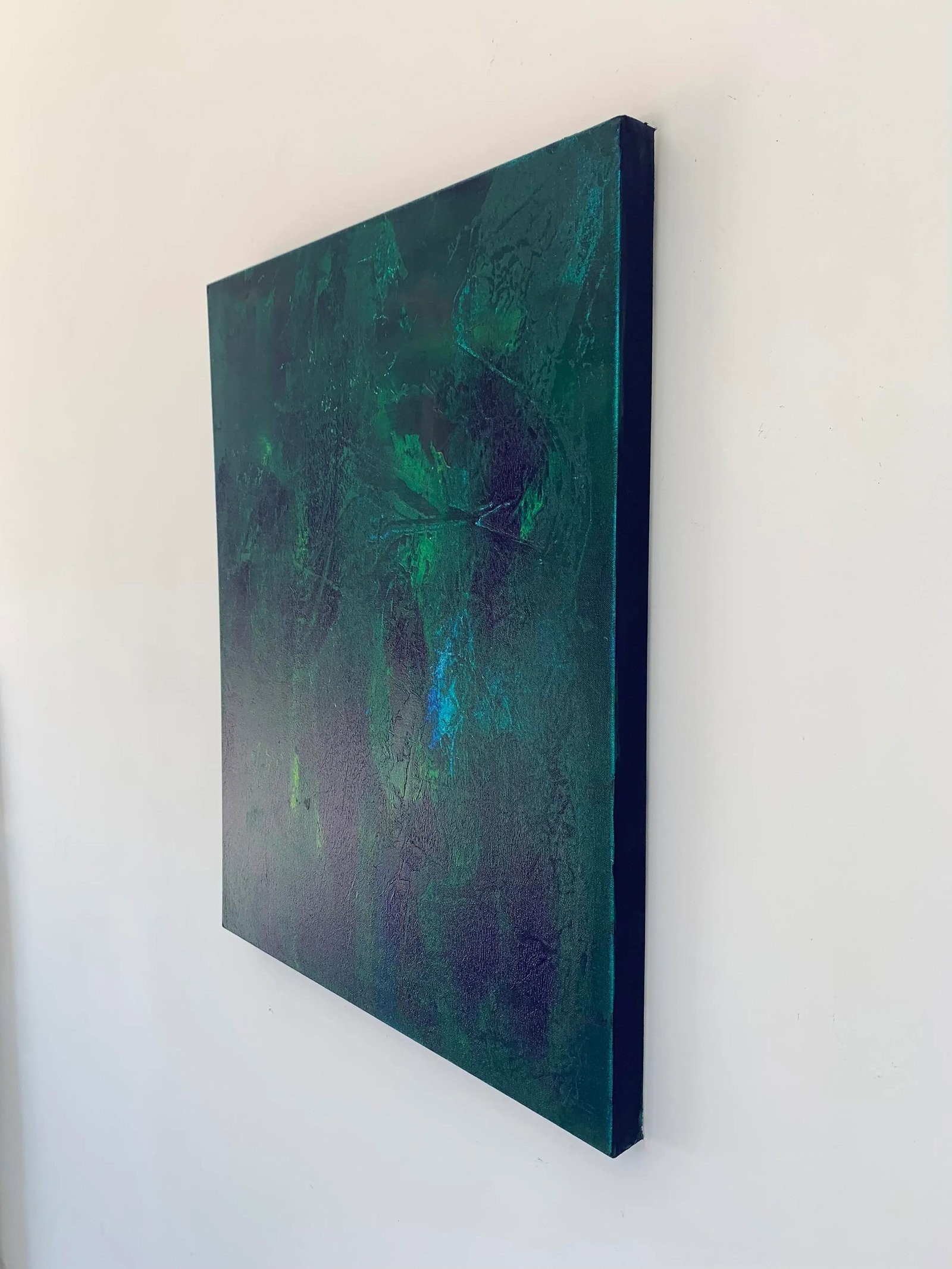 Fall Into Place 2 Contemporary Original Abstract Painting by Nina Weintraub - 3