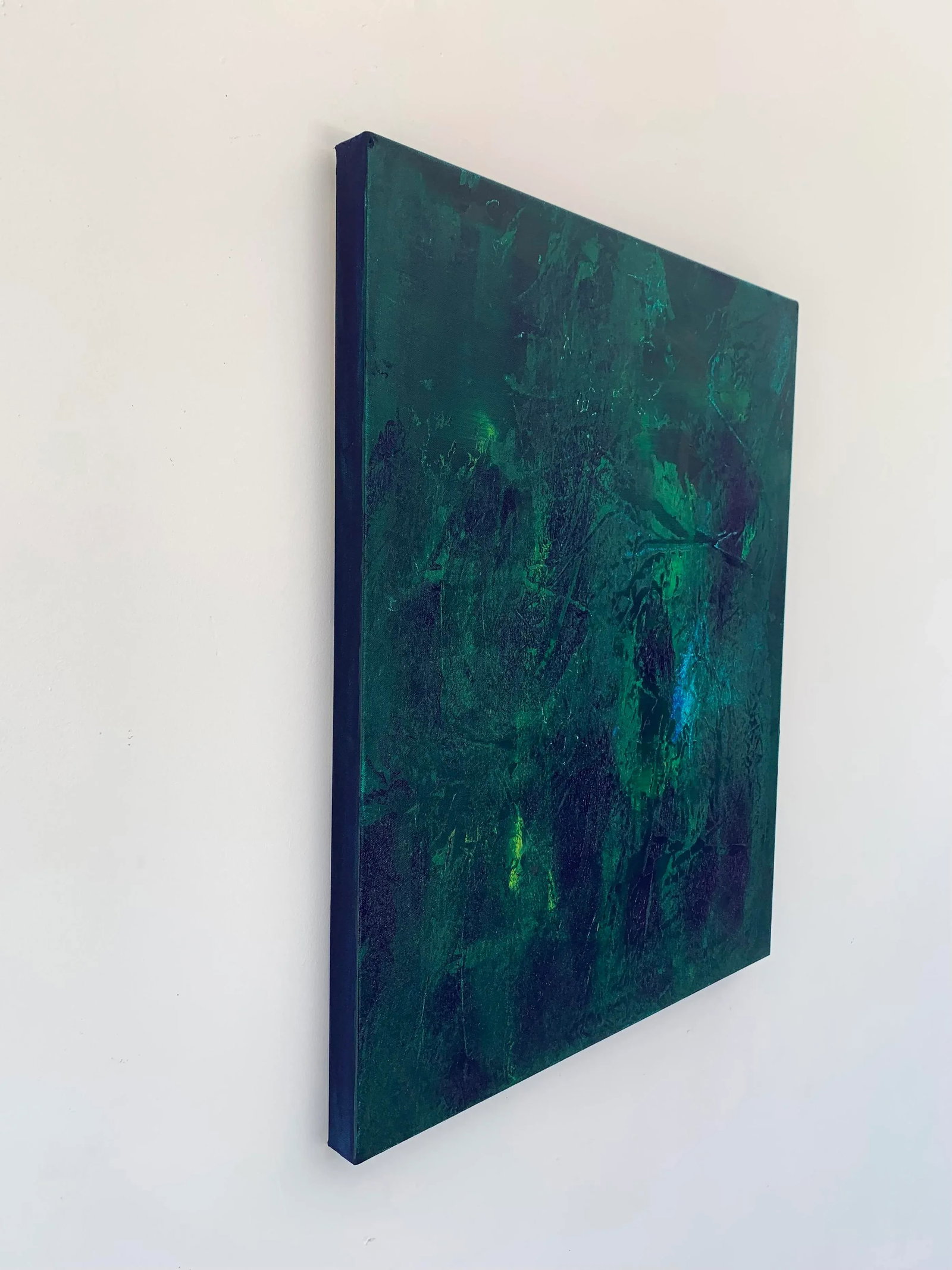 Fall Into Place 2 Contemporary Original Abstract Painting by Nina Weintraub - 4