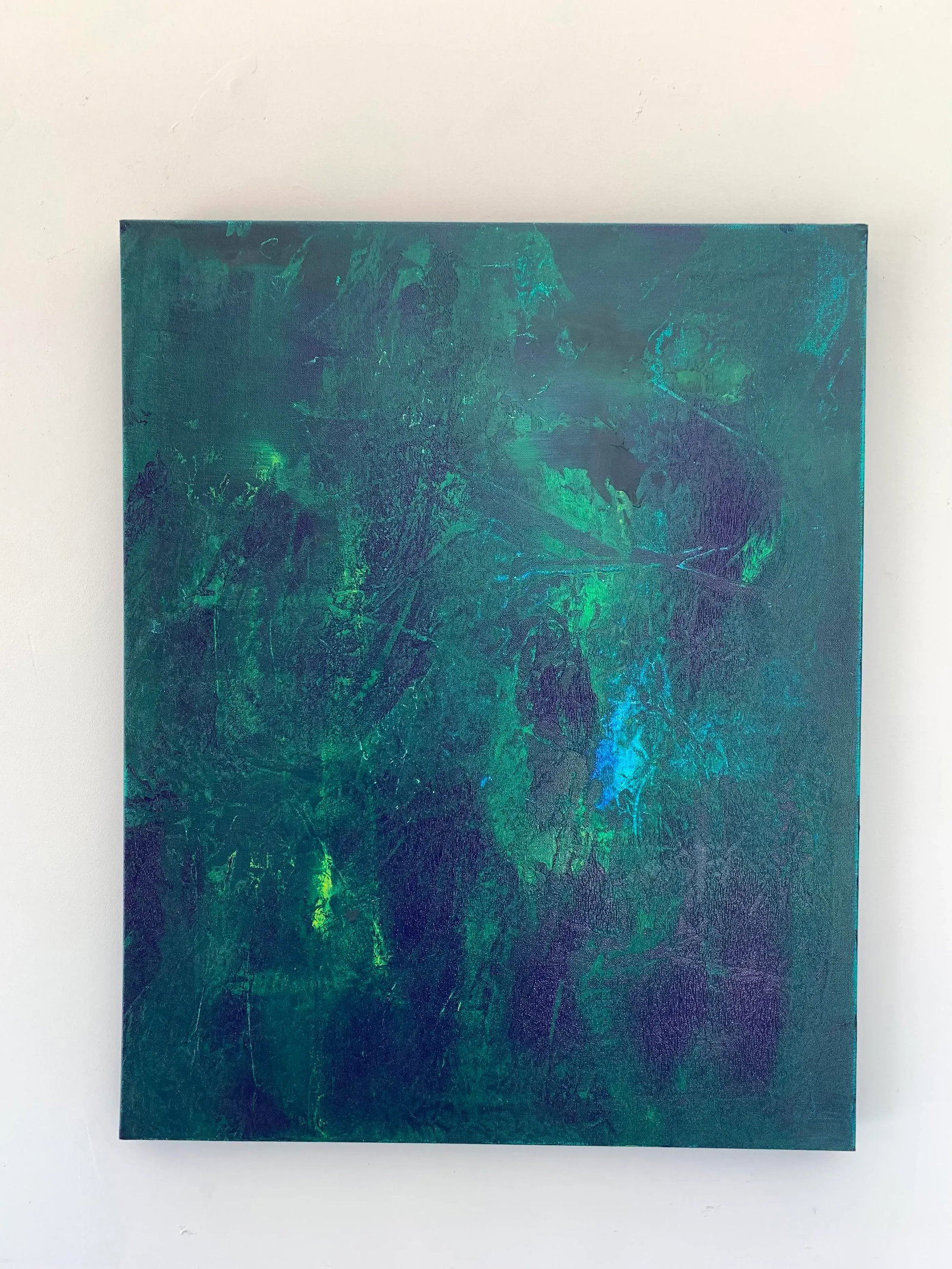 Fall Into Place 2 Contemporary Original Abstract Painting by Nina Weintraub - 5