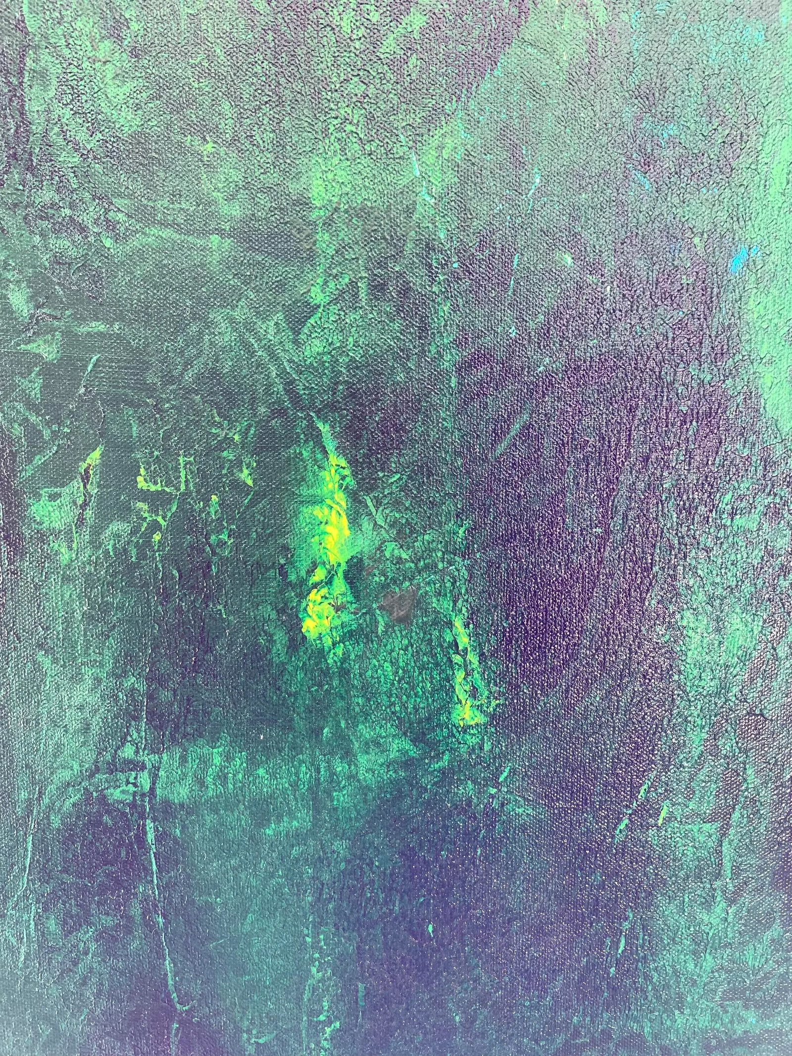 Fall Into Place 2 Contemporary Original Abstract Painting by Nina Weintraub - 8