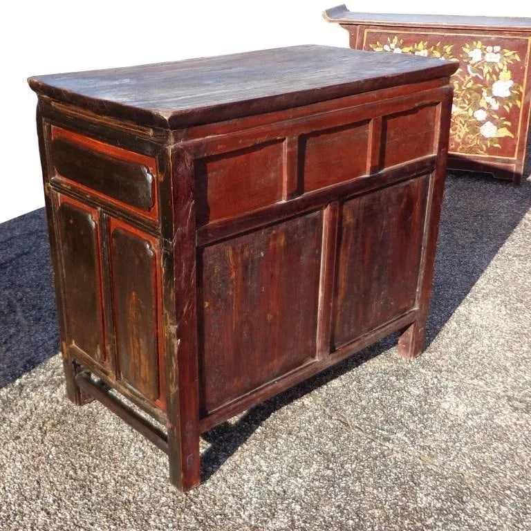 Early 19th Century Antique Qing Dynasty Paneled Chinese Cabinet - 6