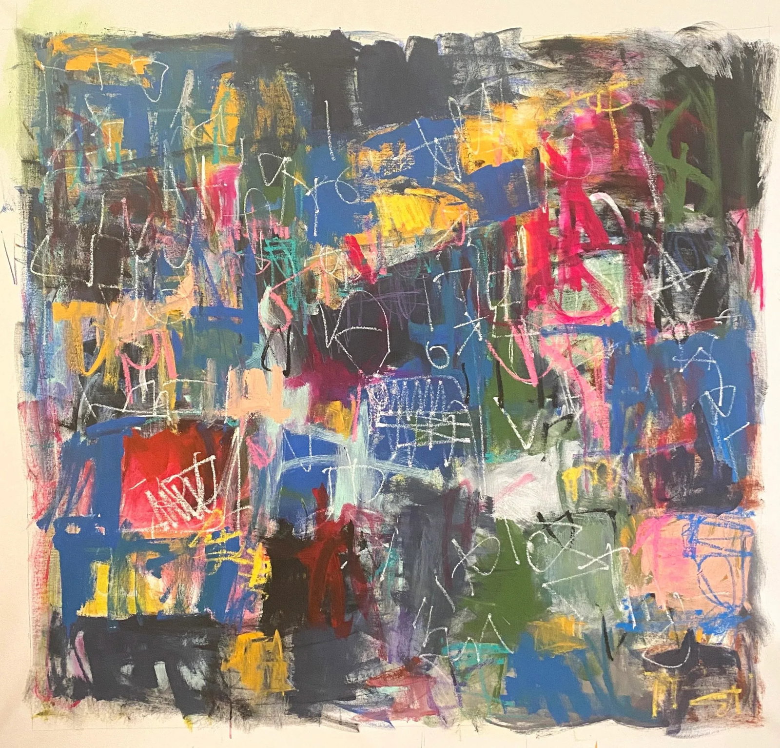 Sarah Trundle, Contemporary Abstract Painting, "Let Me Refresh Your Memory....." - 2