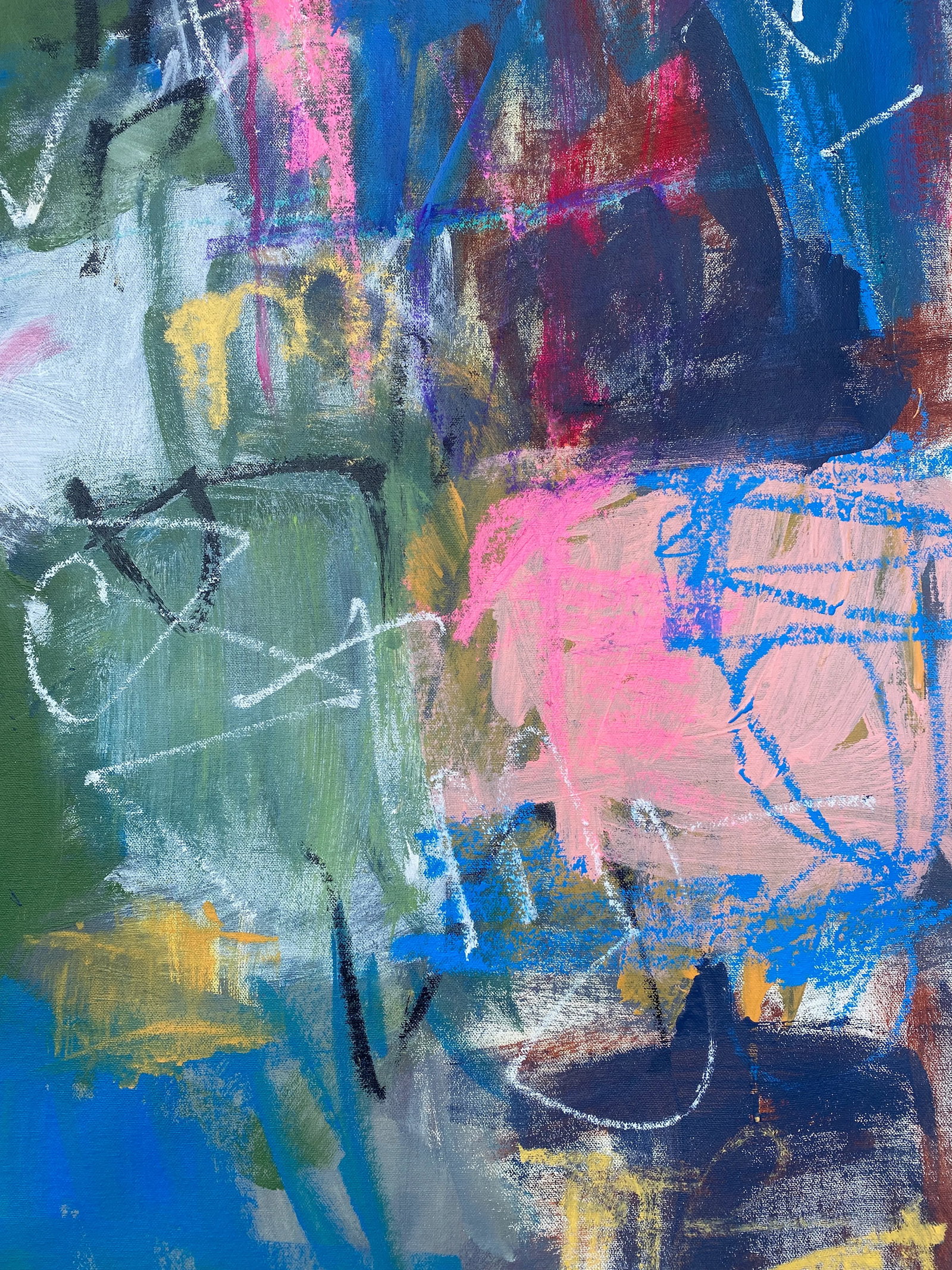 Sarah Trundle, Contemporary Abstract Painting, "Let Me Refresh Your Memory....." - 7