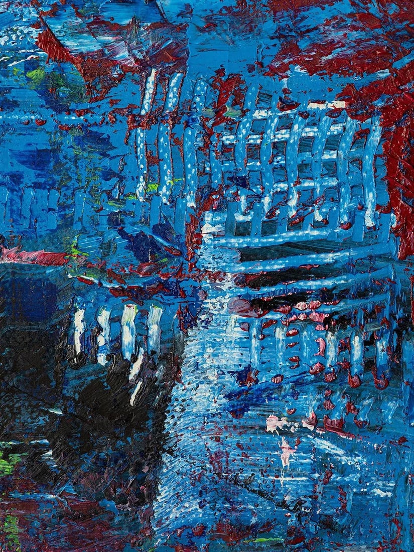 Abstract_008 Contemporary Oil Painting on Canvas, Framed - 7