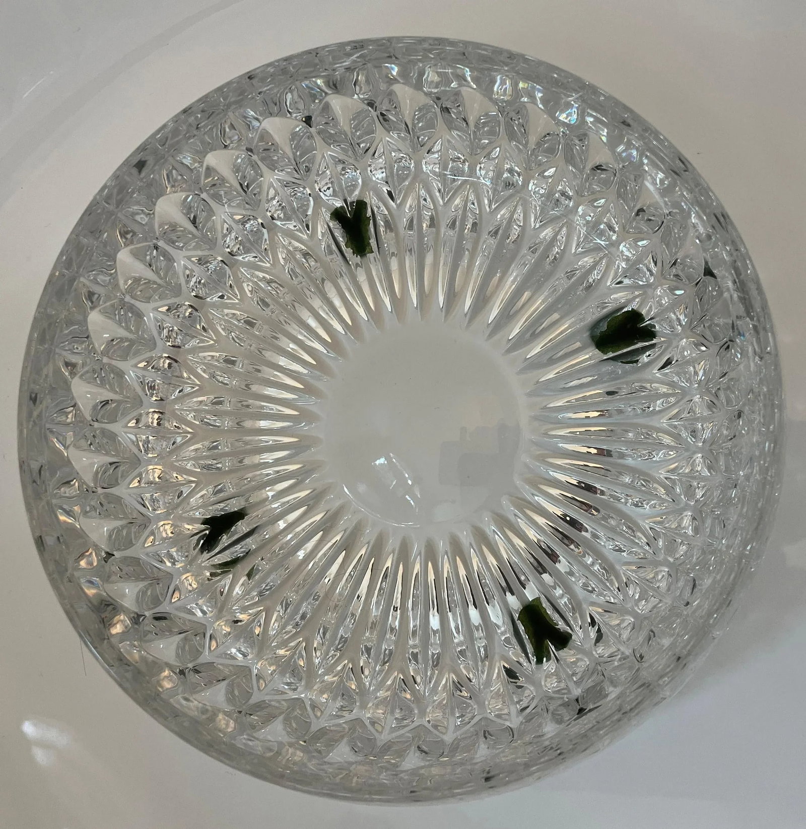 Late 20th Century Decorative Glass Serving Bowl - 2