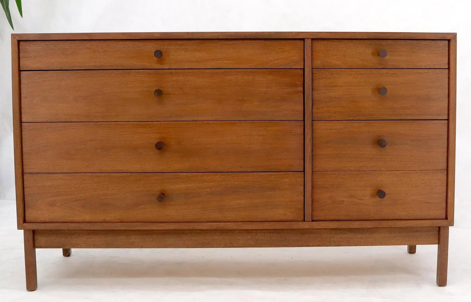 Mid-Century Modern Walnut 8 Drawers Long Dresser Credenza - 7