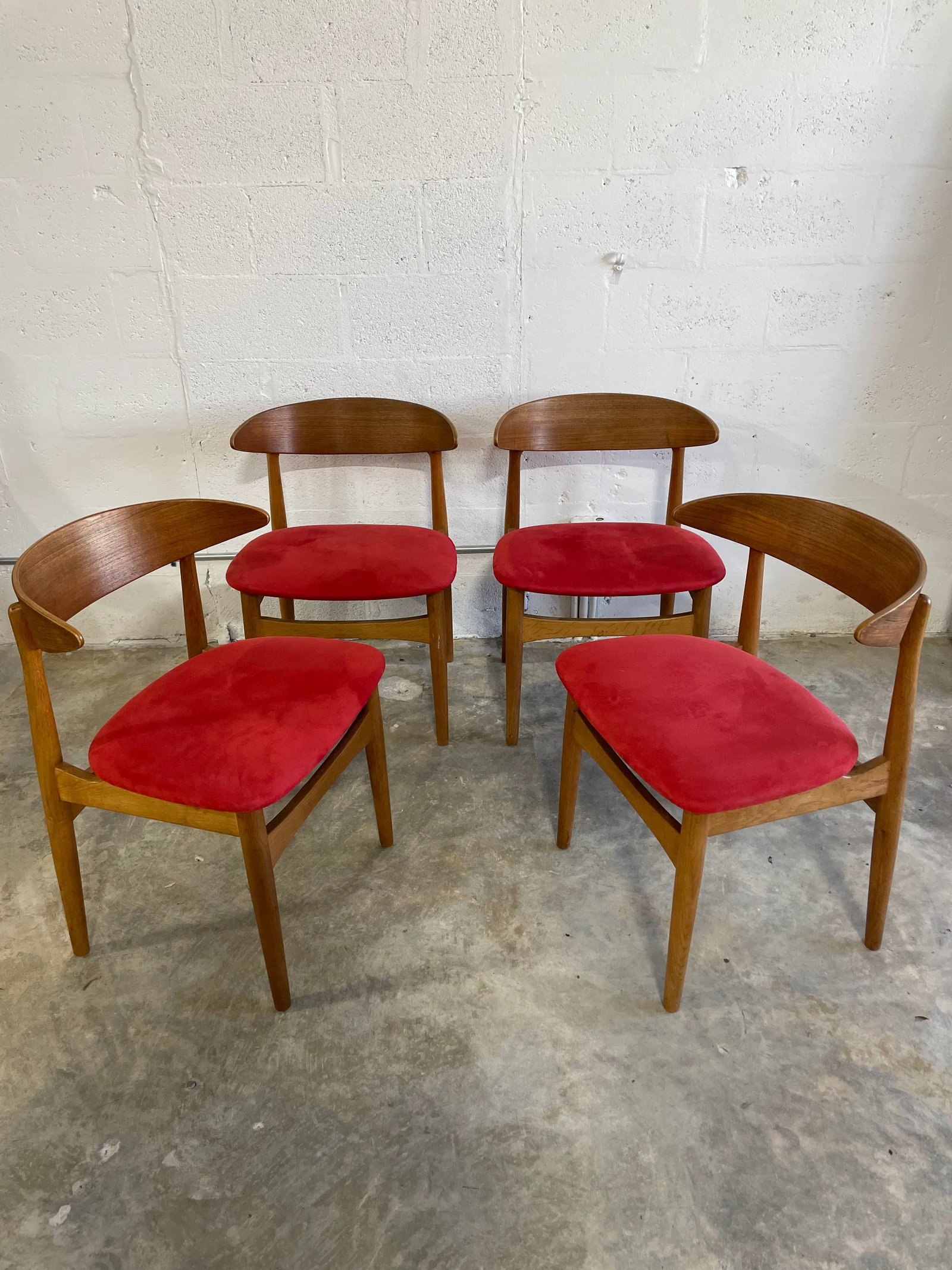 Danish Modern Curved Dining Chairs - 3