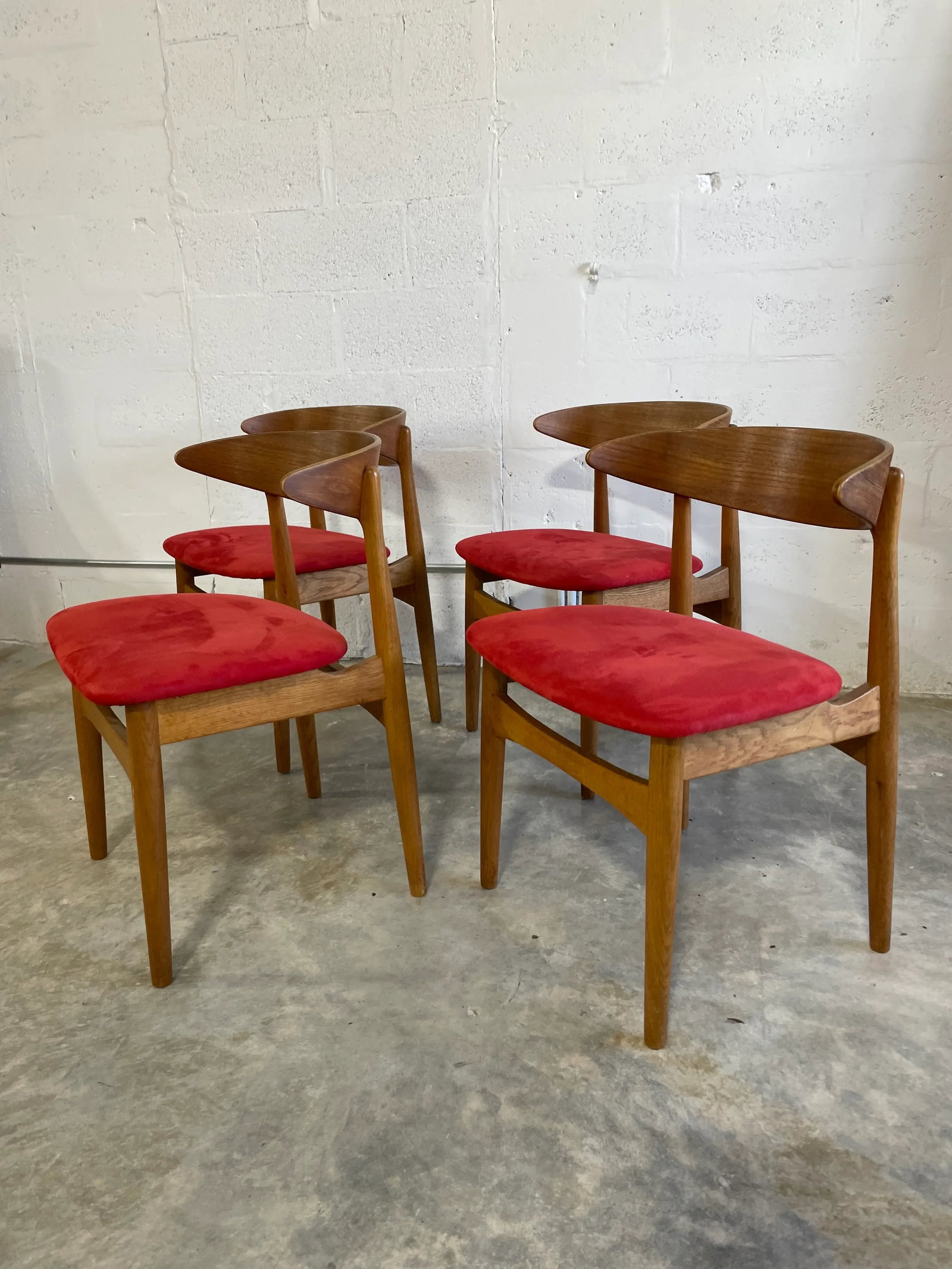 Danish Modern Curved Dining Chairs - 5