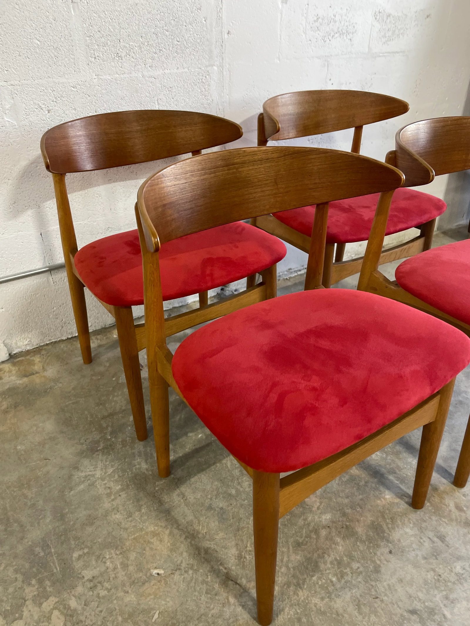 Danish Modern Curved Dining Chairs - 8