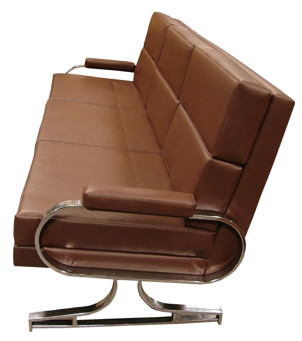 Mid 20th Century Settee in the Style of Milo Baughman - 3