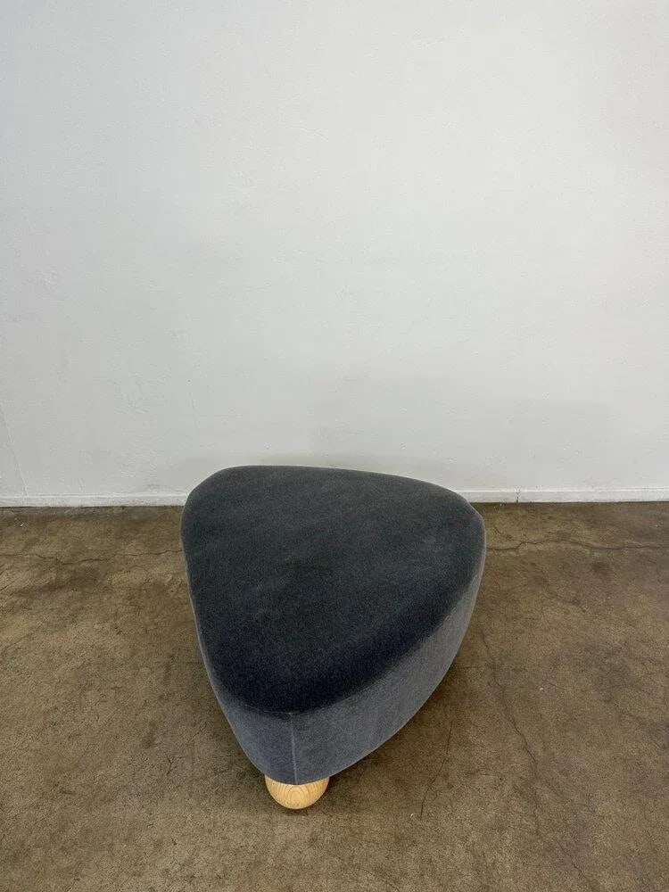 Wedge Ottoman on Hand Turned Ball Legs - 2