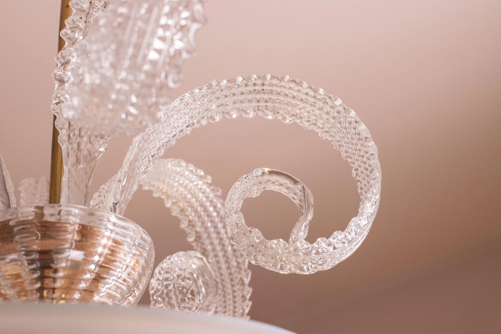 Vintage Art DecÃ² Barovier & Toso Chandelier, 1940s - 3