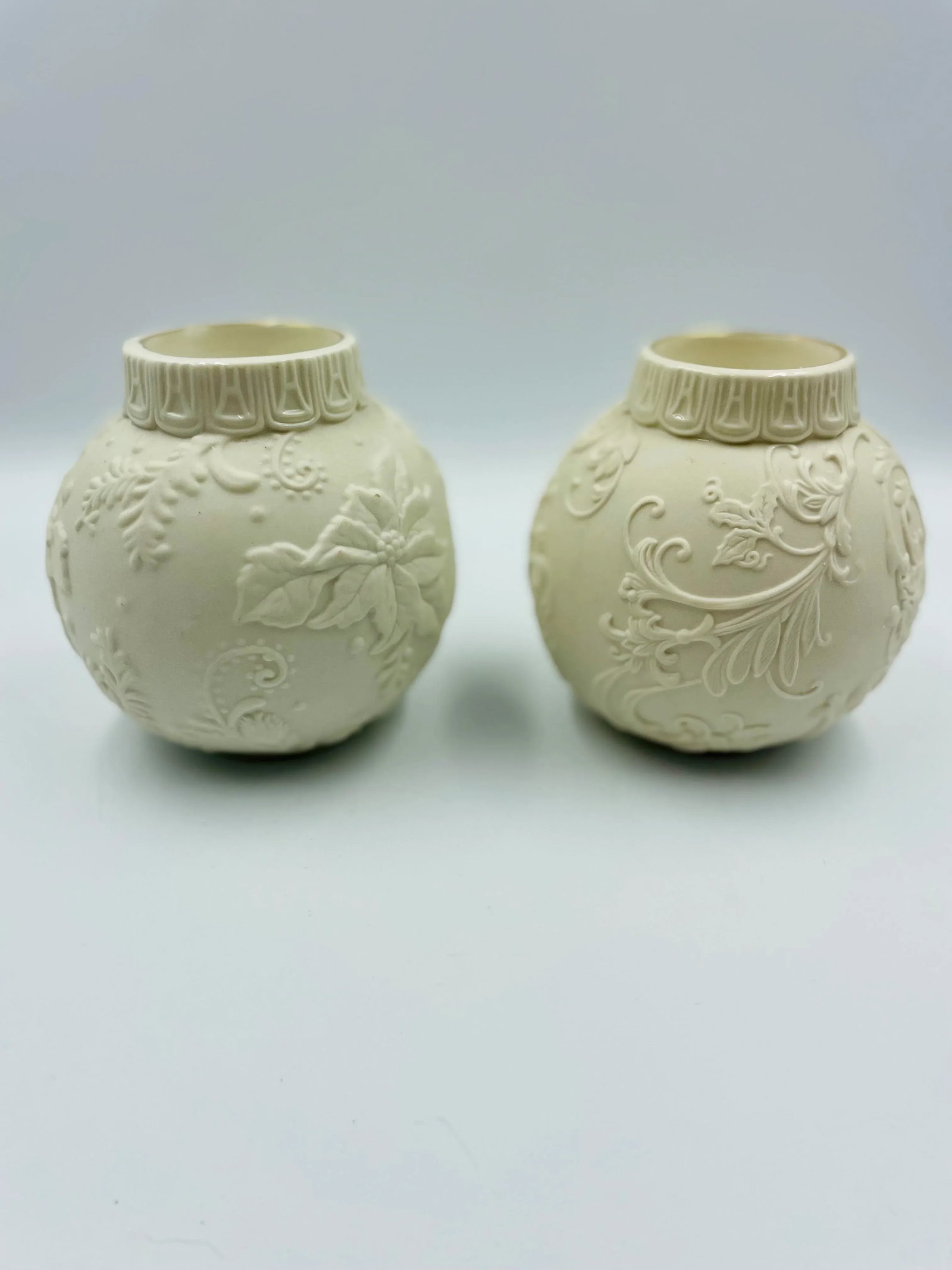 Vintage Lenox Ornamental Glow Votive Holders - Set of 2 - 2