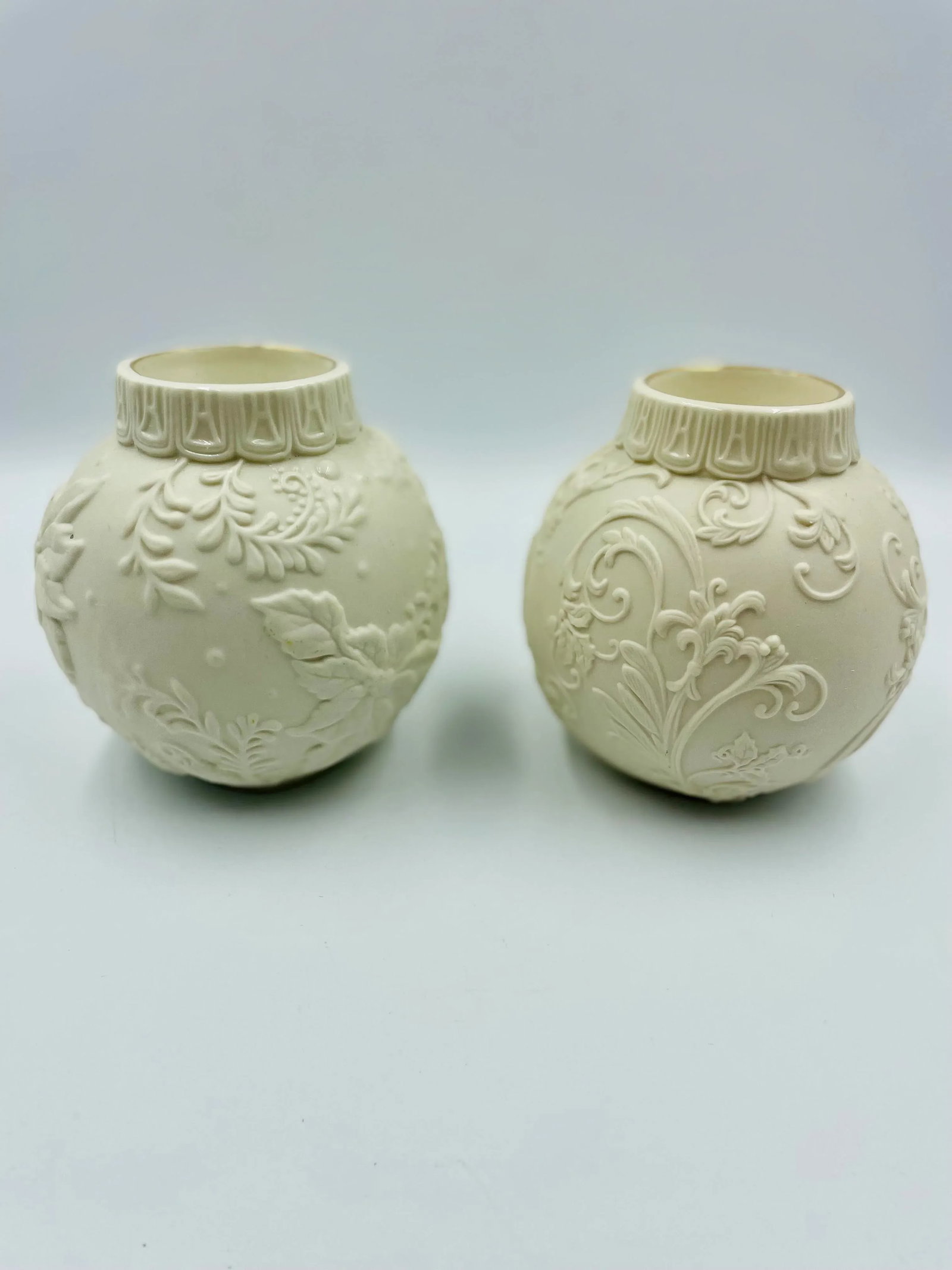 Vintage Lenox Ornamental Glow Votive Holders - Set of 2 - 3