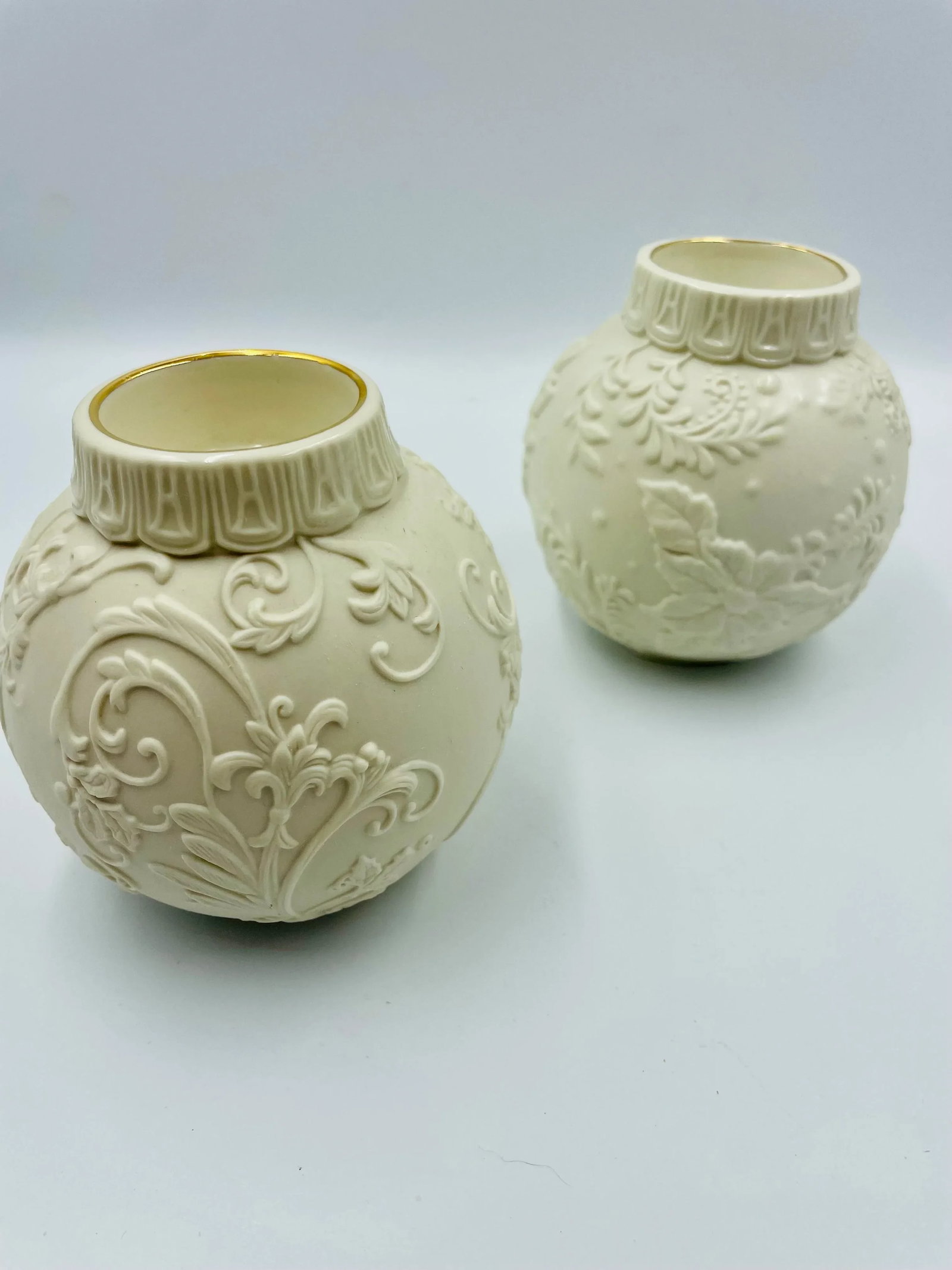 Vintage Lenox Ornamental Glow Votive Holders - Set of 2 - 5