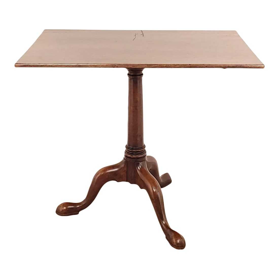 George III Tilt Top Mahogany Rectangular Tea Table, Circa 1790 (1 of 9)