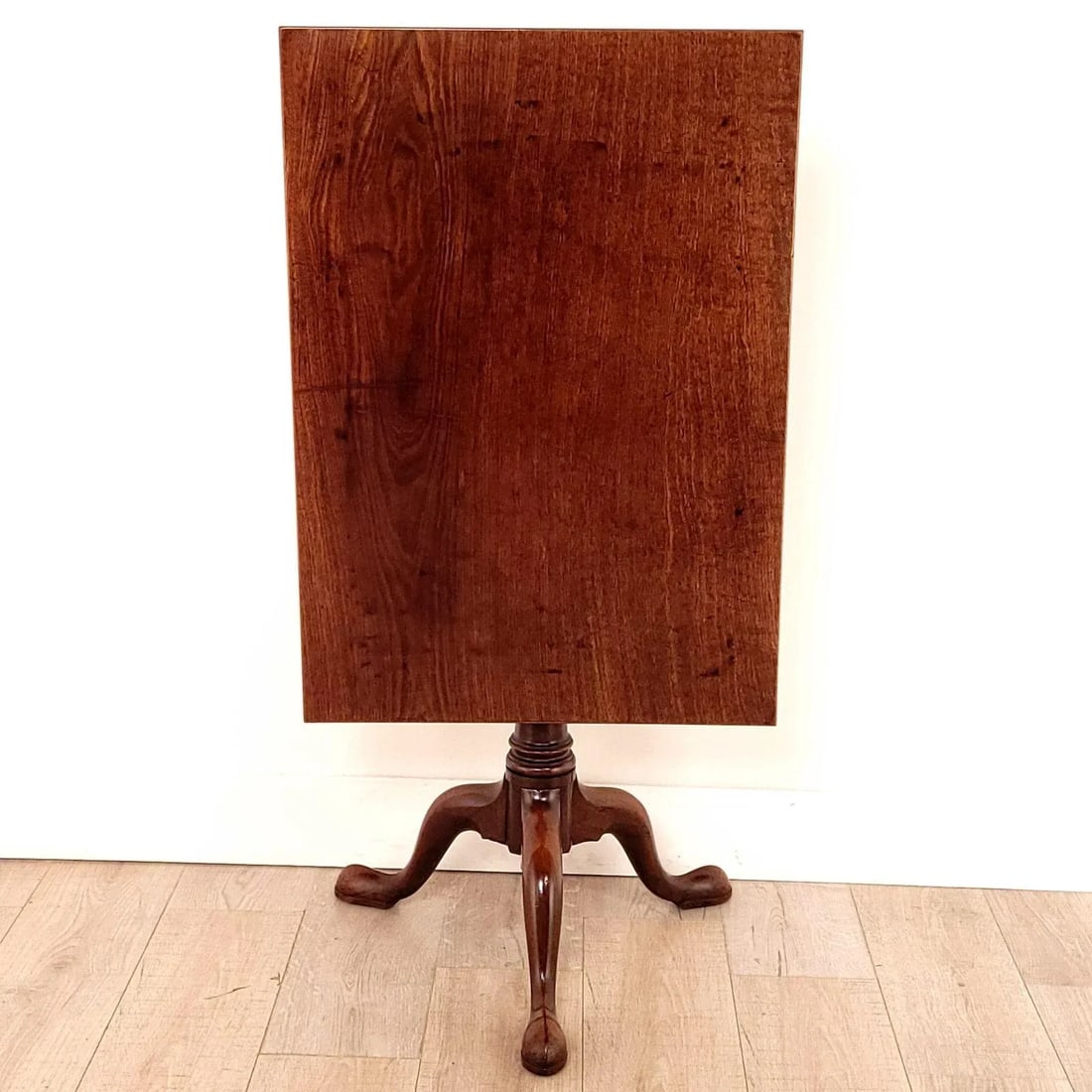 George III Tilt Top Mahogany Rectangular Tea Table, Circa 1790 - 5