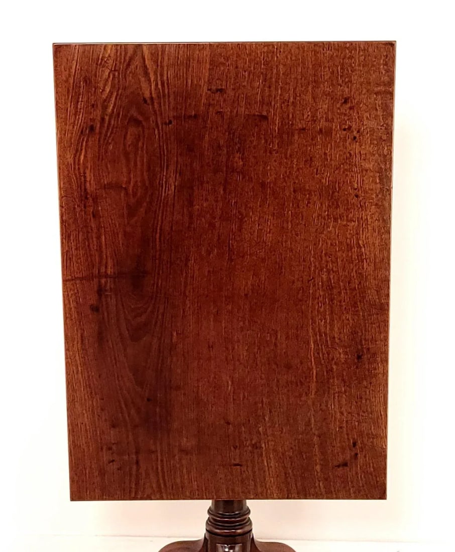 George III Tilt Top Mahogany Rectangular Tea Table, Circa 1790 - 6