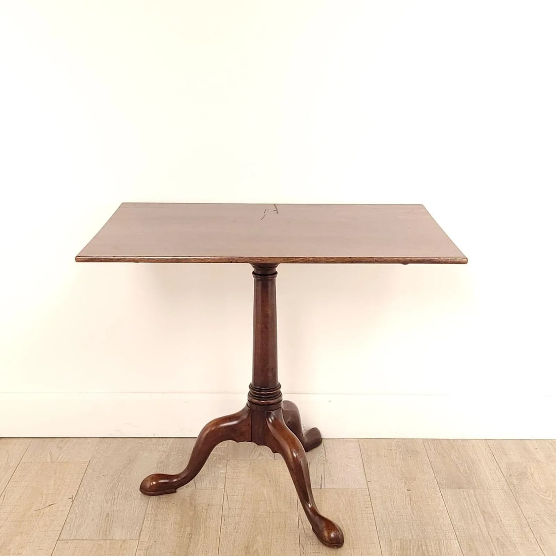 George III Tilt Top Mahogany Rectangular Tea Table, Circa 1790 - 9