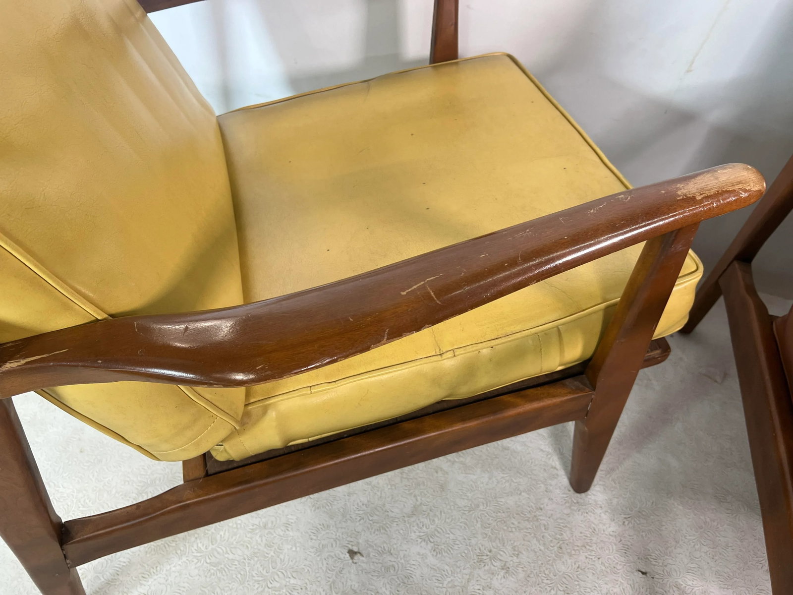 Mid Century Walnut Danish Style Lounge Chairs - a Pair - 5