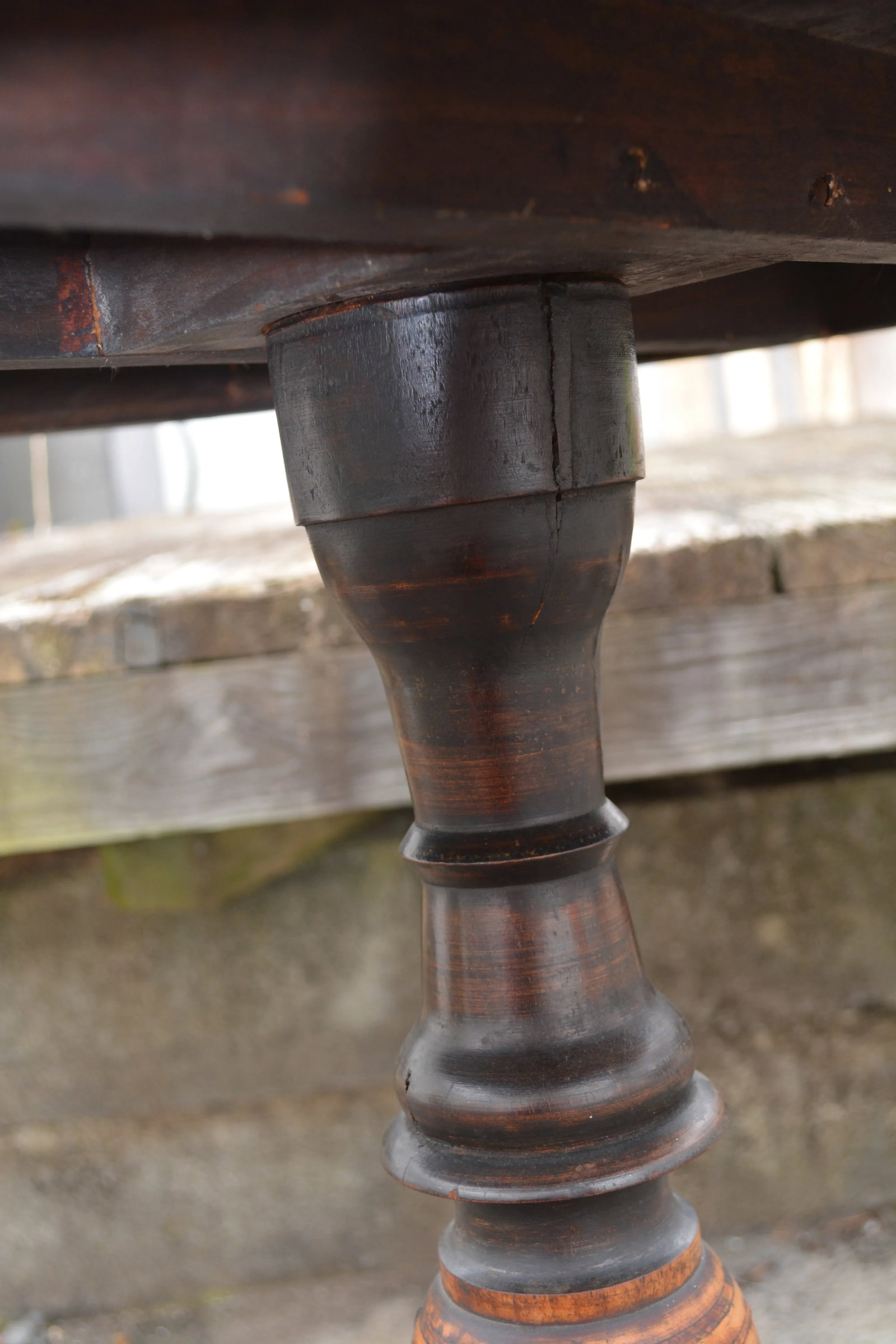 Tripod Pedestal Gueridon Table Marquetry and Mixed Wood, Italy 19th Century - 5