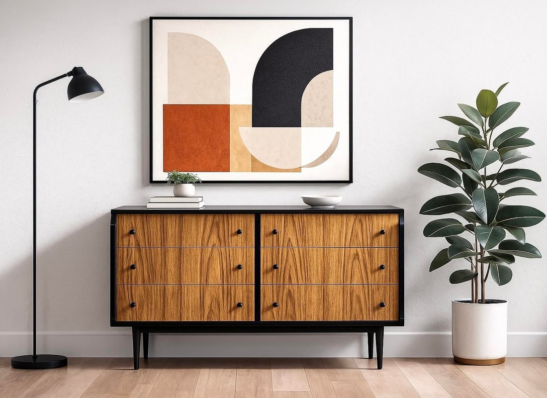 Mid Century Modern Credenza / Dresser by Kent Coffeyâ€™s Teakway Line, C. 1960's - 2
