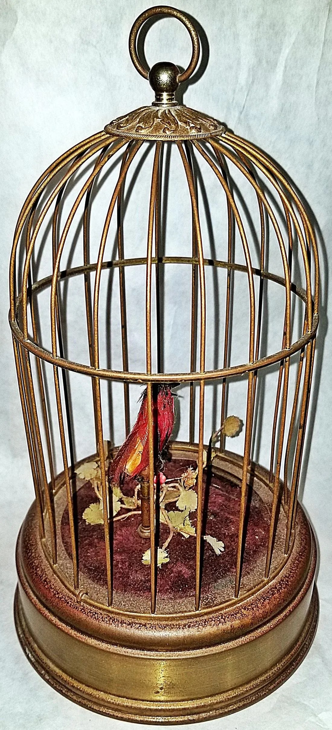 1950s Music Box Automaton Singing Bird Cage by Linden - 3