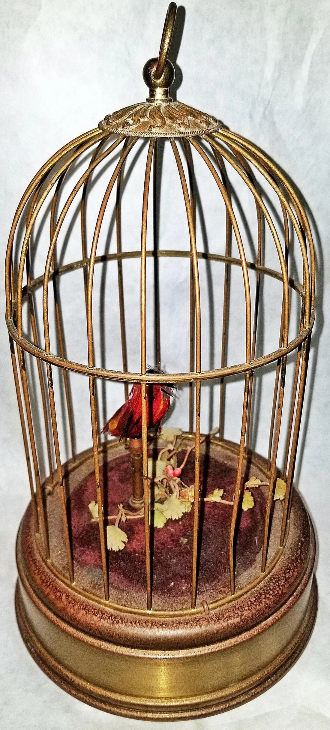 1950s Music Box Automaton Singing Bird Cage by Linden - 7