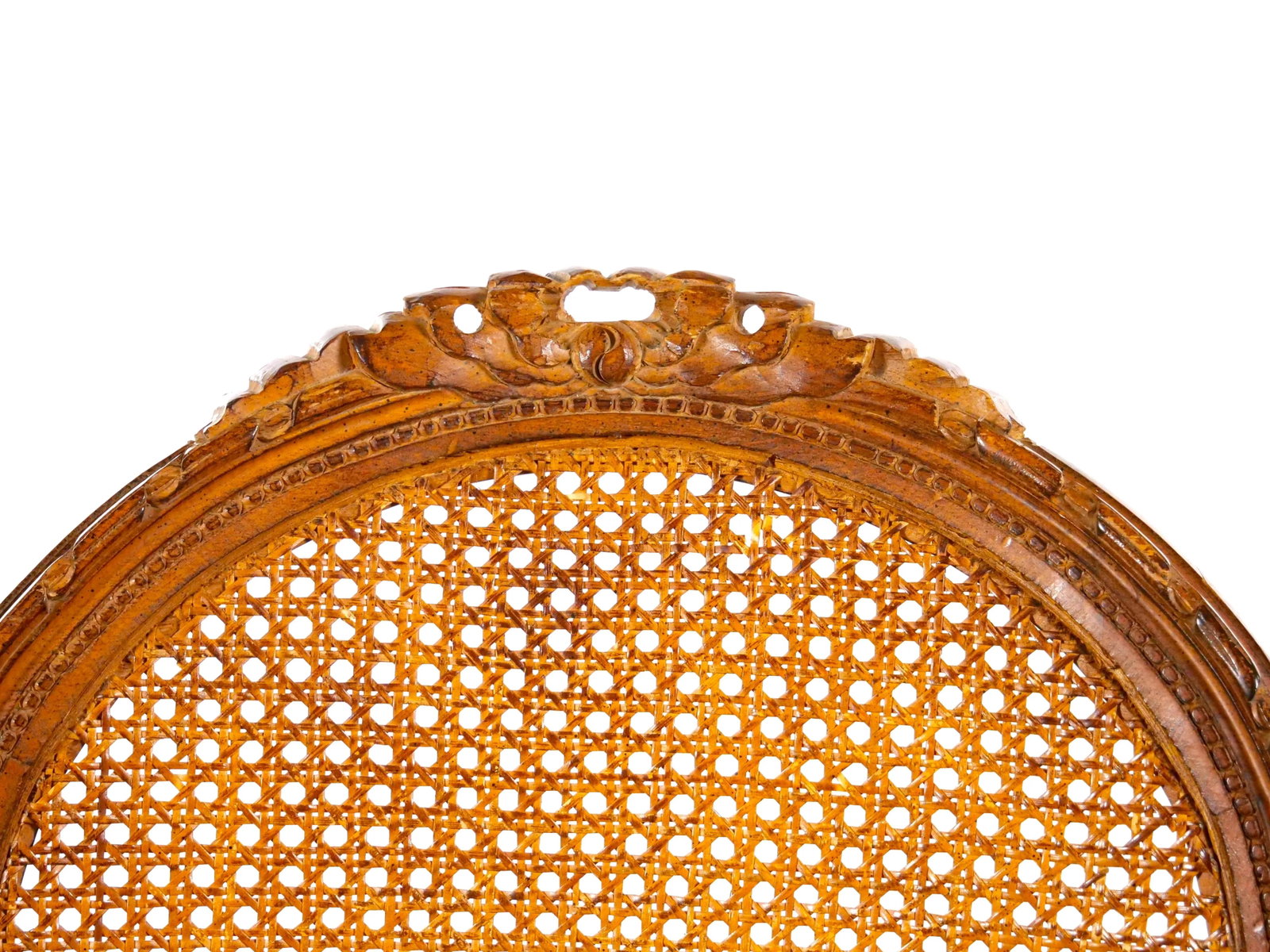 Early 20th Century Louis XVI Style Walnut Caned Needlepoint Lounge Chairs - 7