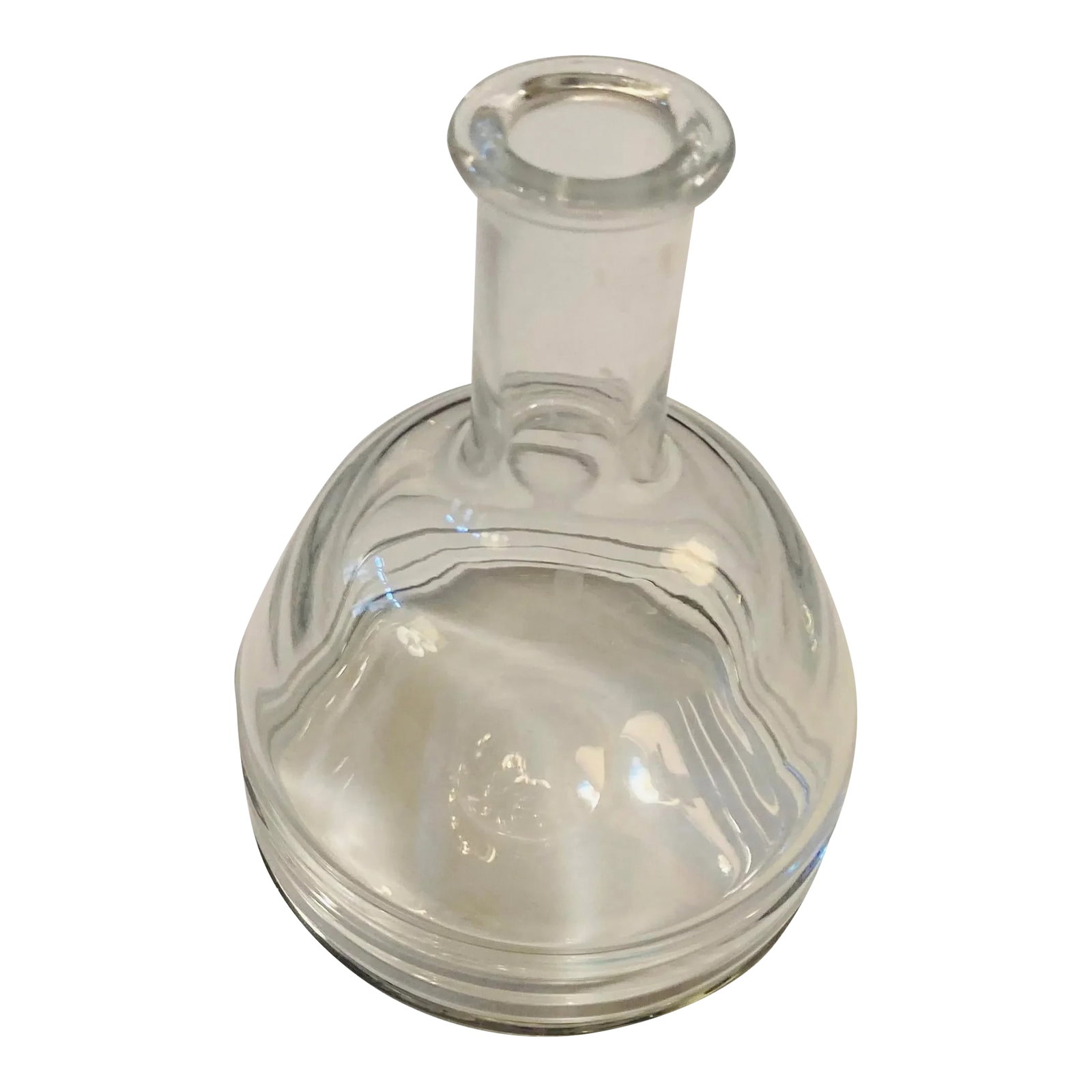 1980s Orrefors Crystal Decanter: Great crystal glass decanter carafe by Orrfors crystal Co. Condition: Alterations: Original Condition Unaltered Imperfections: Some Imperfections Condition Notes: Excellent used condition, minor