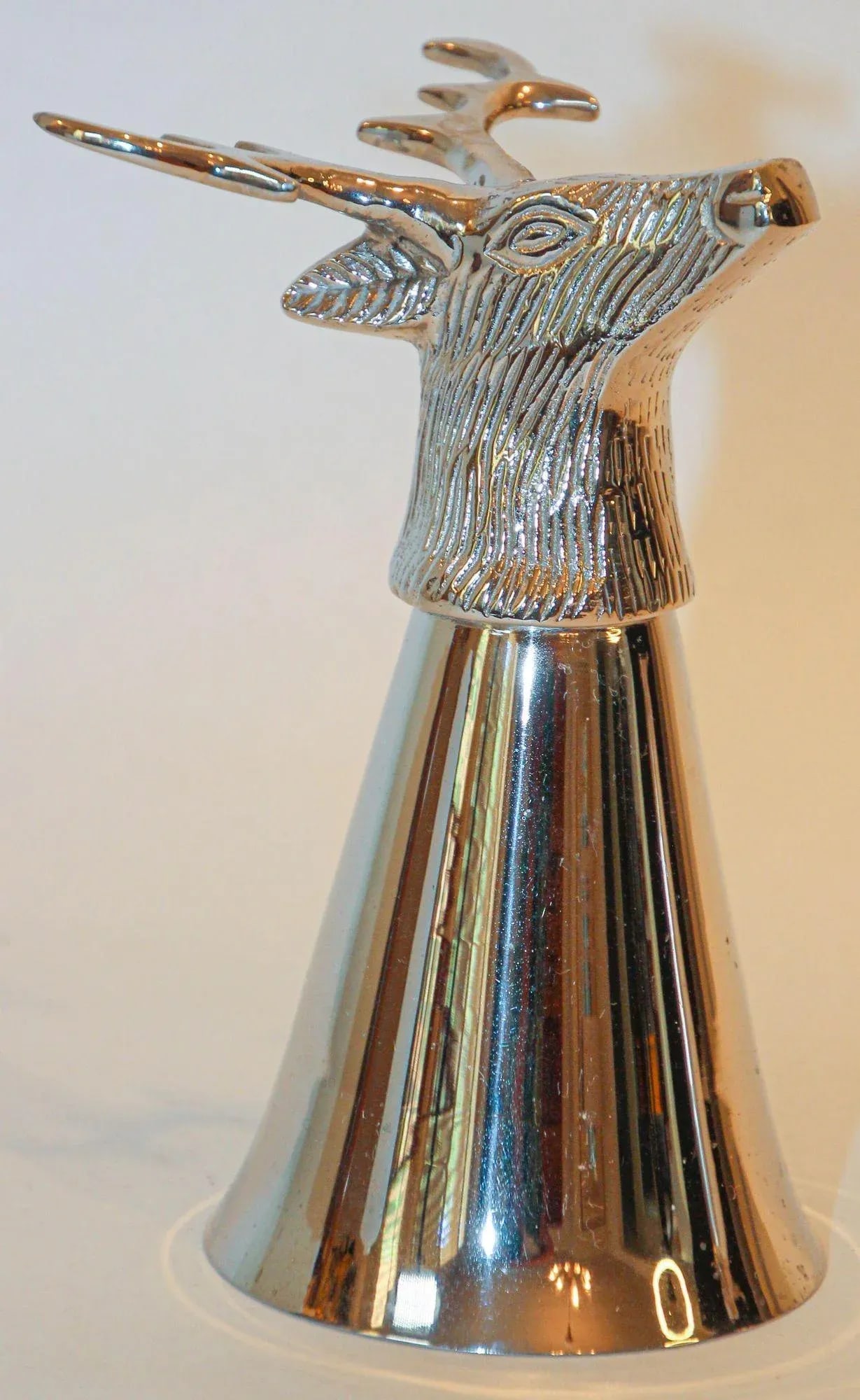 Stag Elk Silver Stirrup Cup Goblet Hunting Equestrian Barware Decor - 11